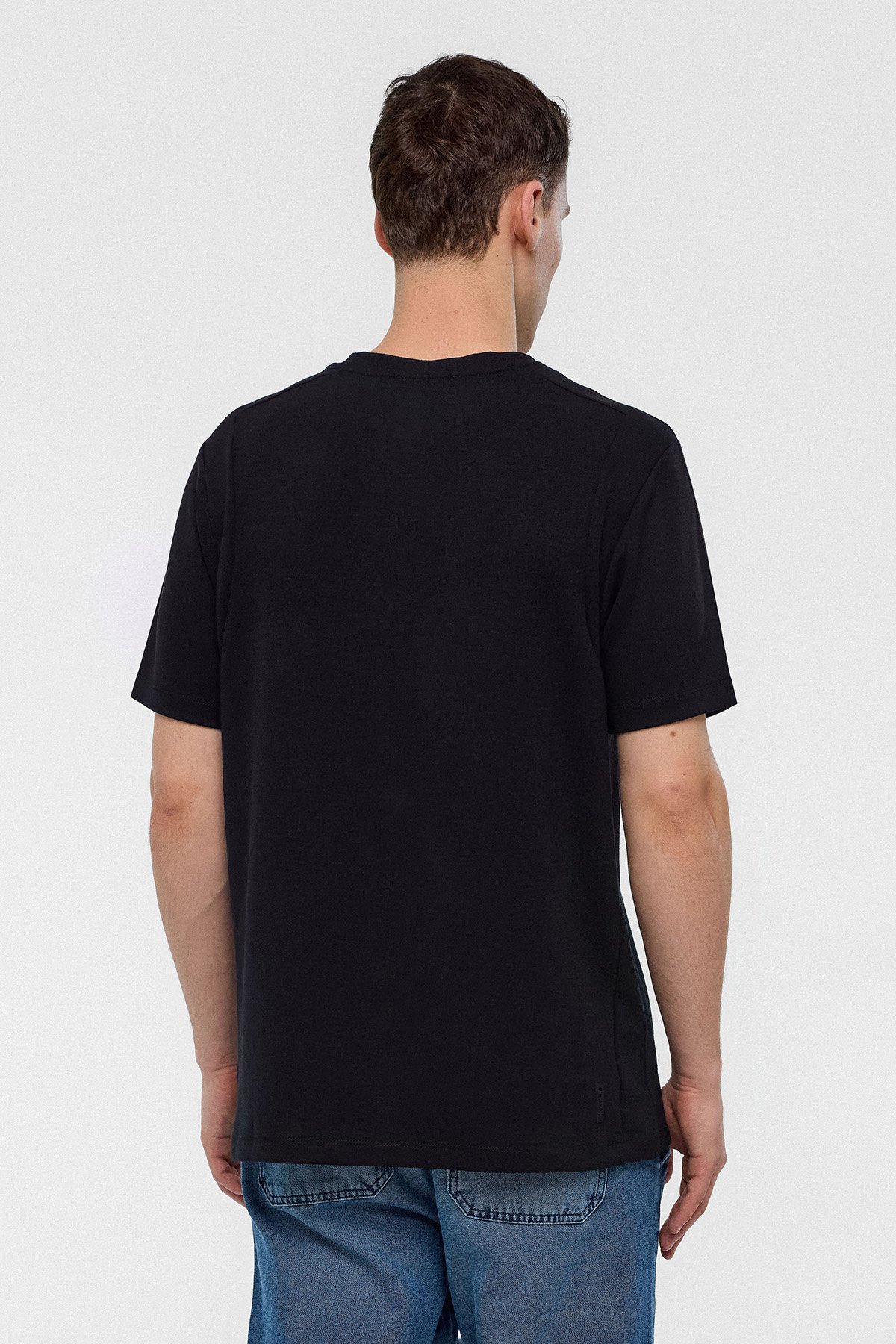 REGULAR FIT BİSİKLET YAKA TSHIRT