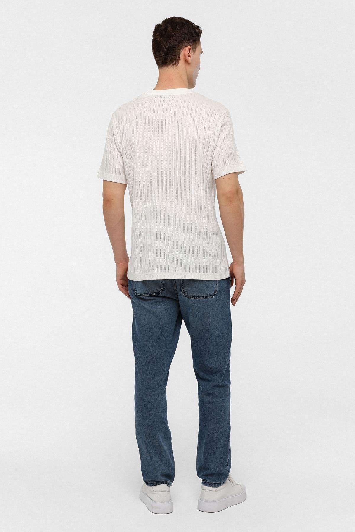 REGULAR FIT BİSİKLET YAKA TSHIRT