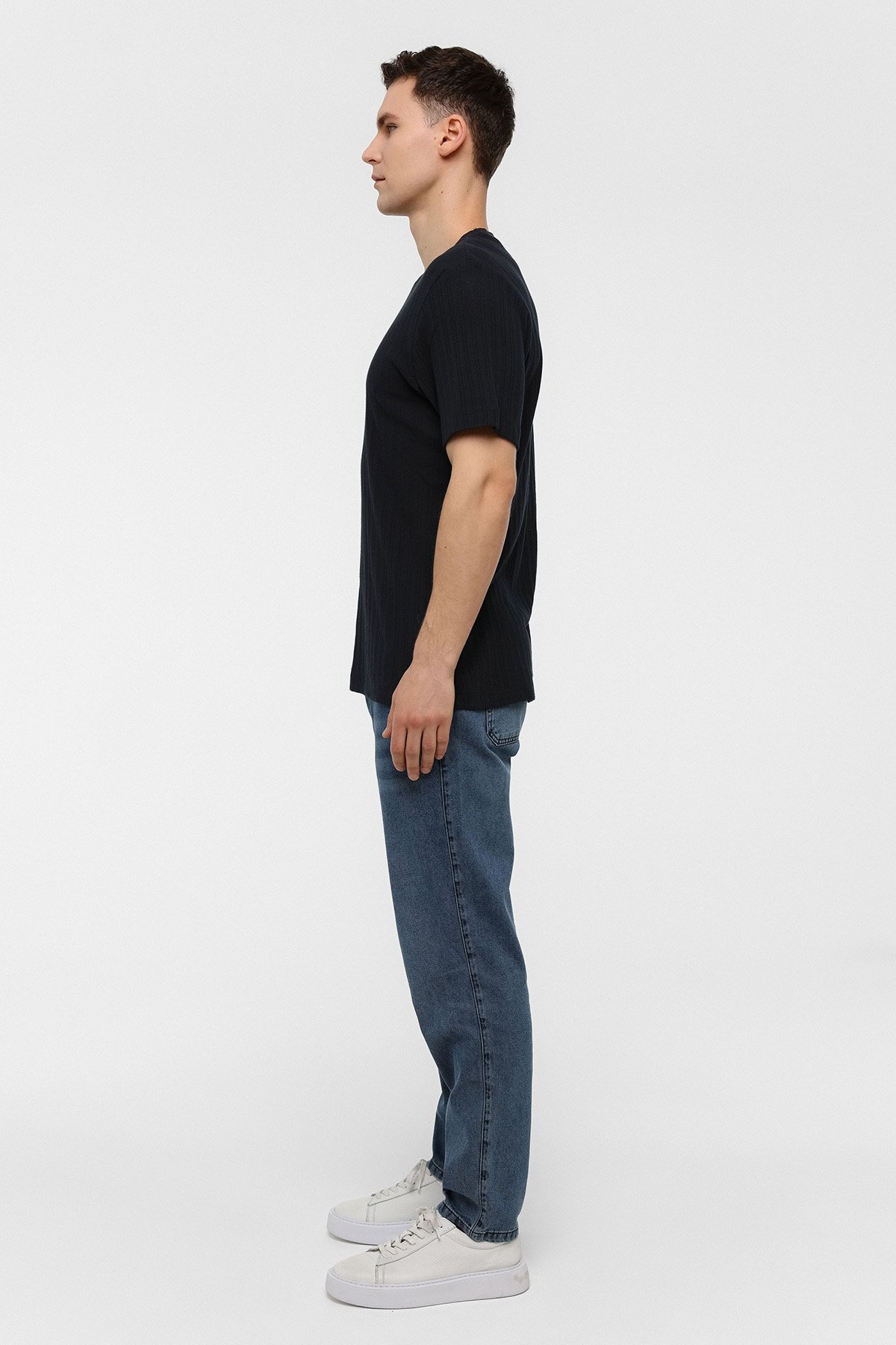 REGULAR FIT BİSİKLET YAKA TSHIRT