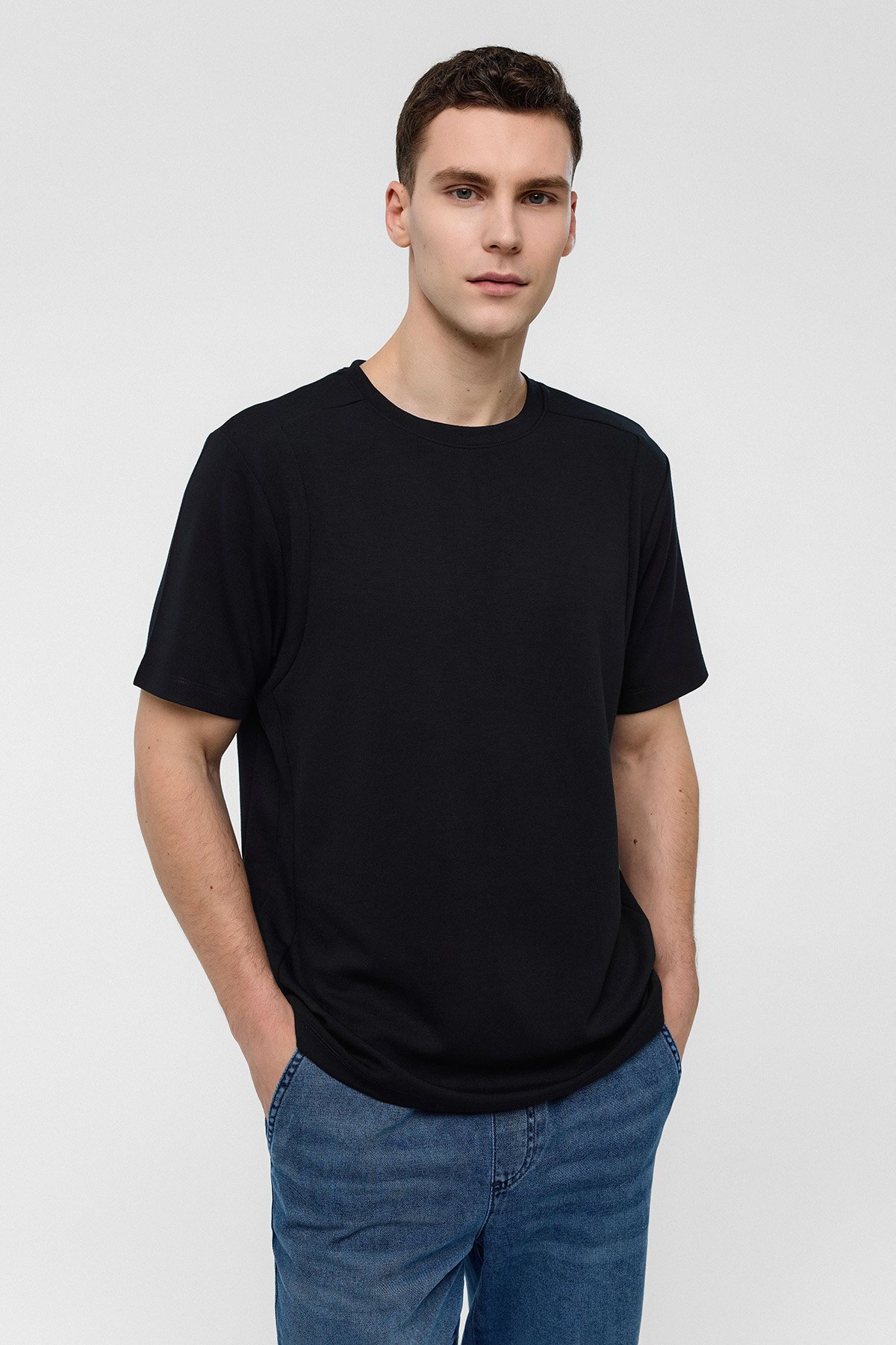 REGULAR FIT BİSİKLET YAKA TSHIRT