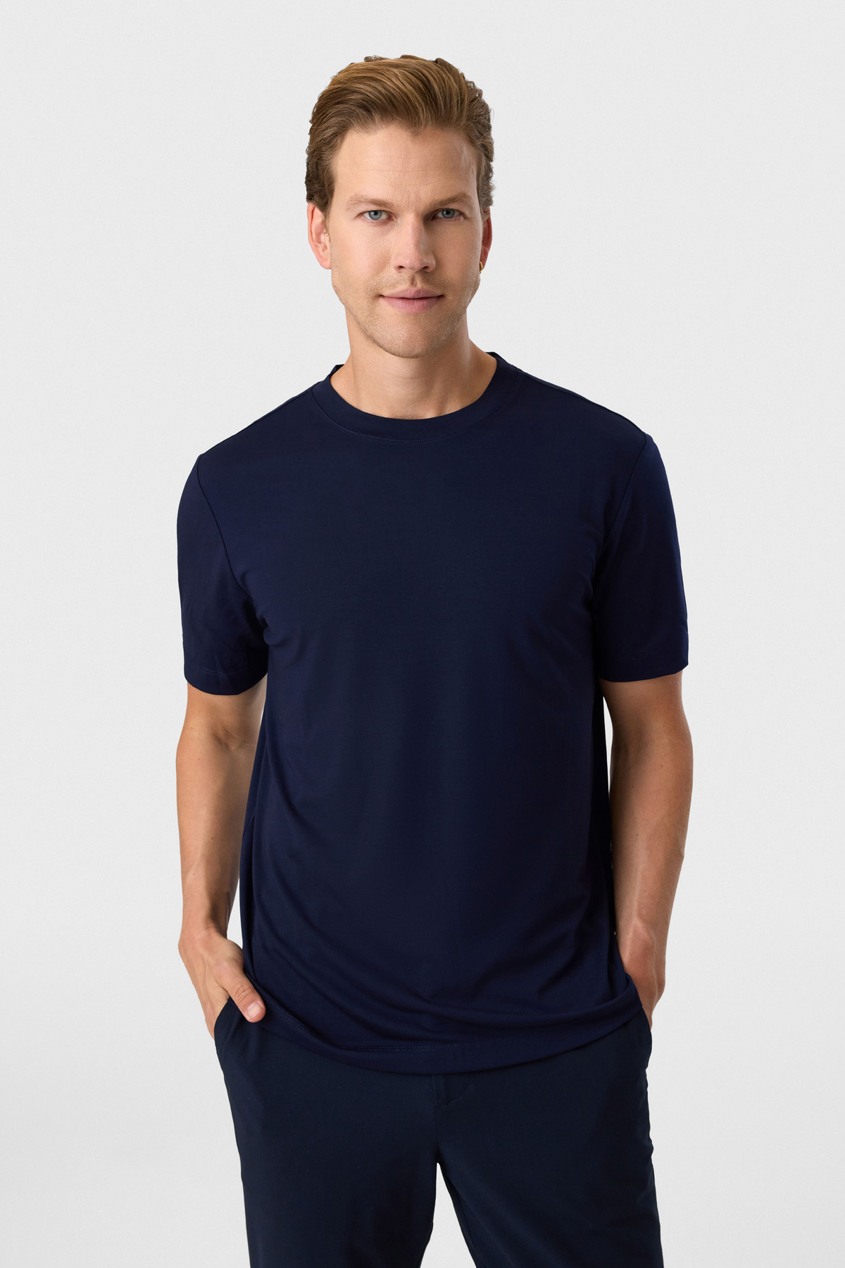 REGULAR FIT BİSİKLET YAKA TSHIRT