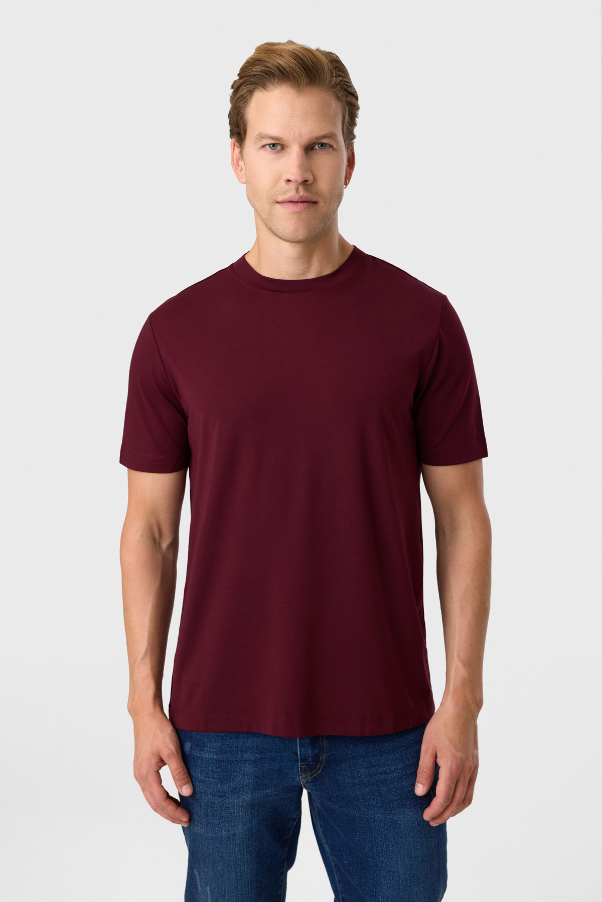 REGULAR FIT BİSİKLET YAKA TSHIRT