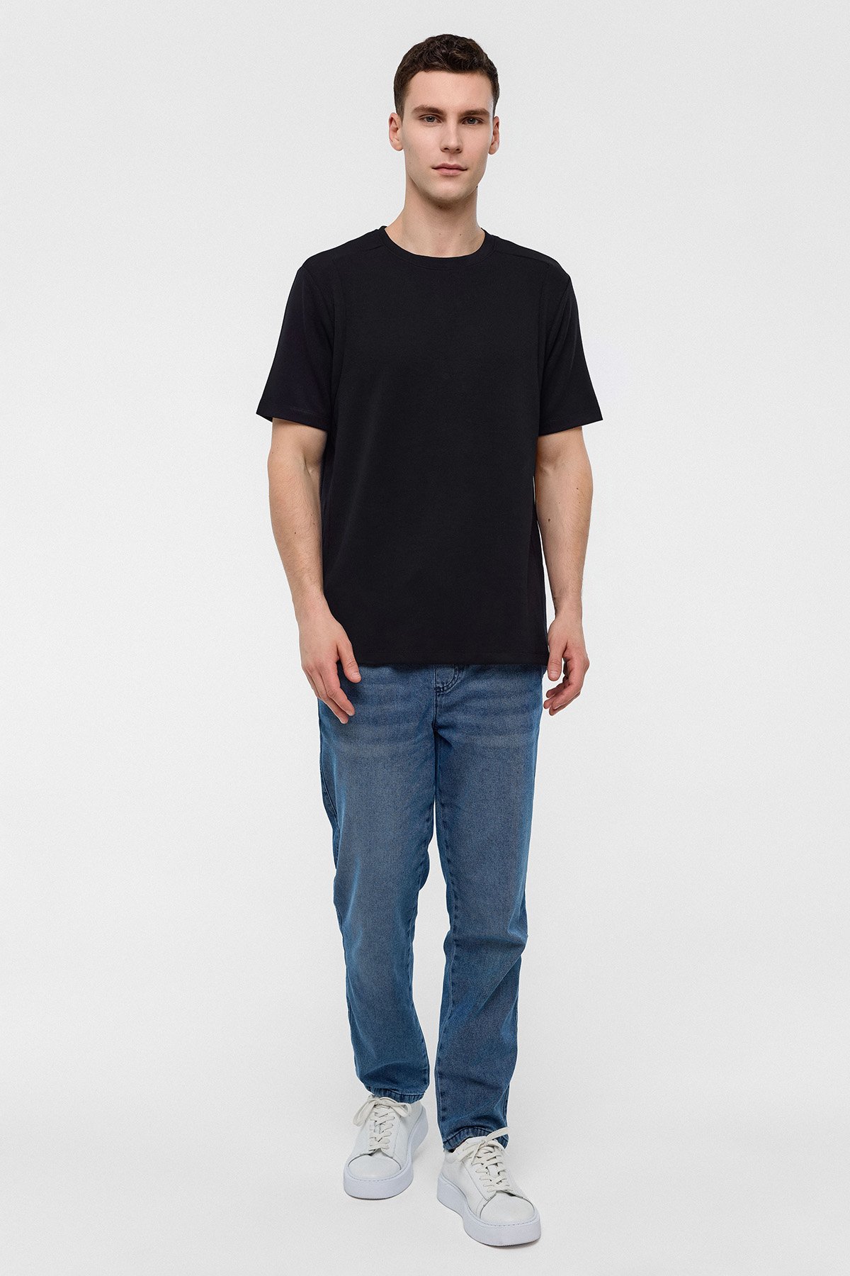 REGULAR FIT BİSİKLET YAKA TSHIRT