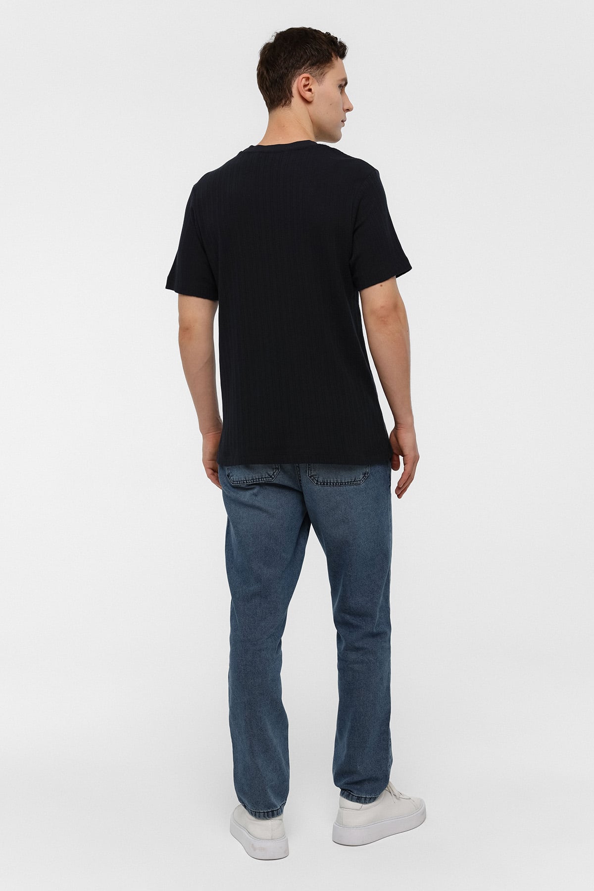 REGULAR FIT BİSİKLET YAKA TSHIRT