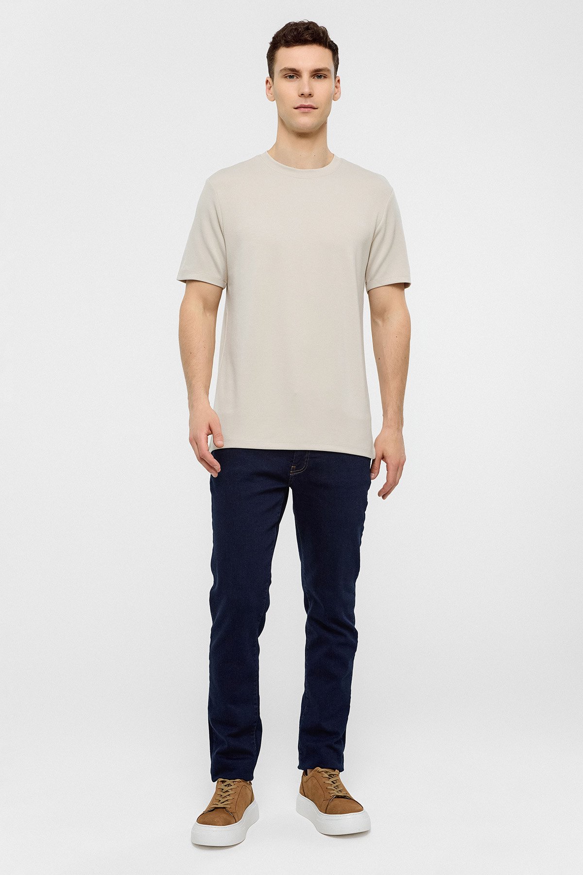 REGULAR FIT BISIKLET YAKA TSHIRT