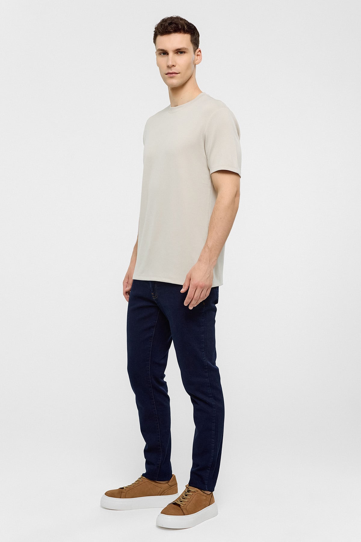 REGULAR FIT BISIKLET YAKA TSHIRT