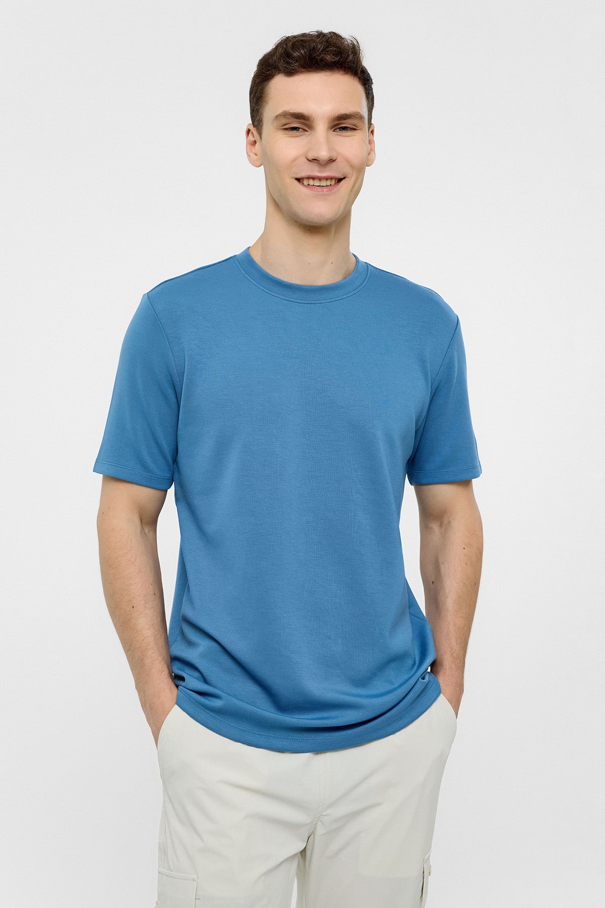 REGULAR FIT BISIKLET YAKA TSHIRT