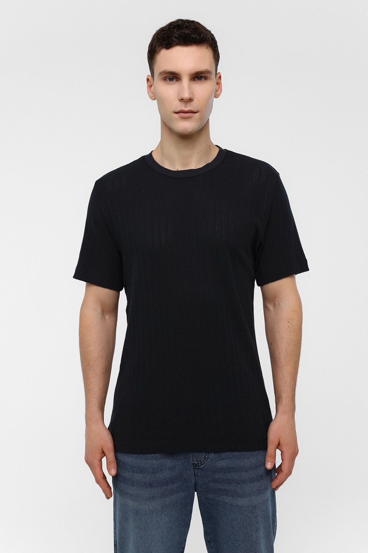REGULAR FIT BİSİKLET YAKA TSHIRT