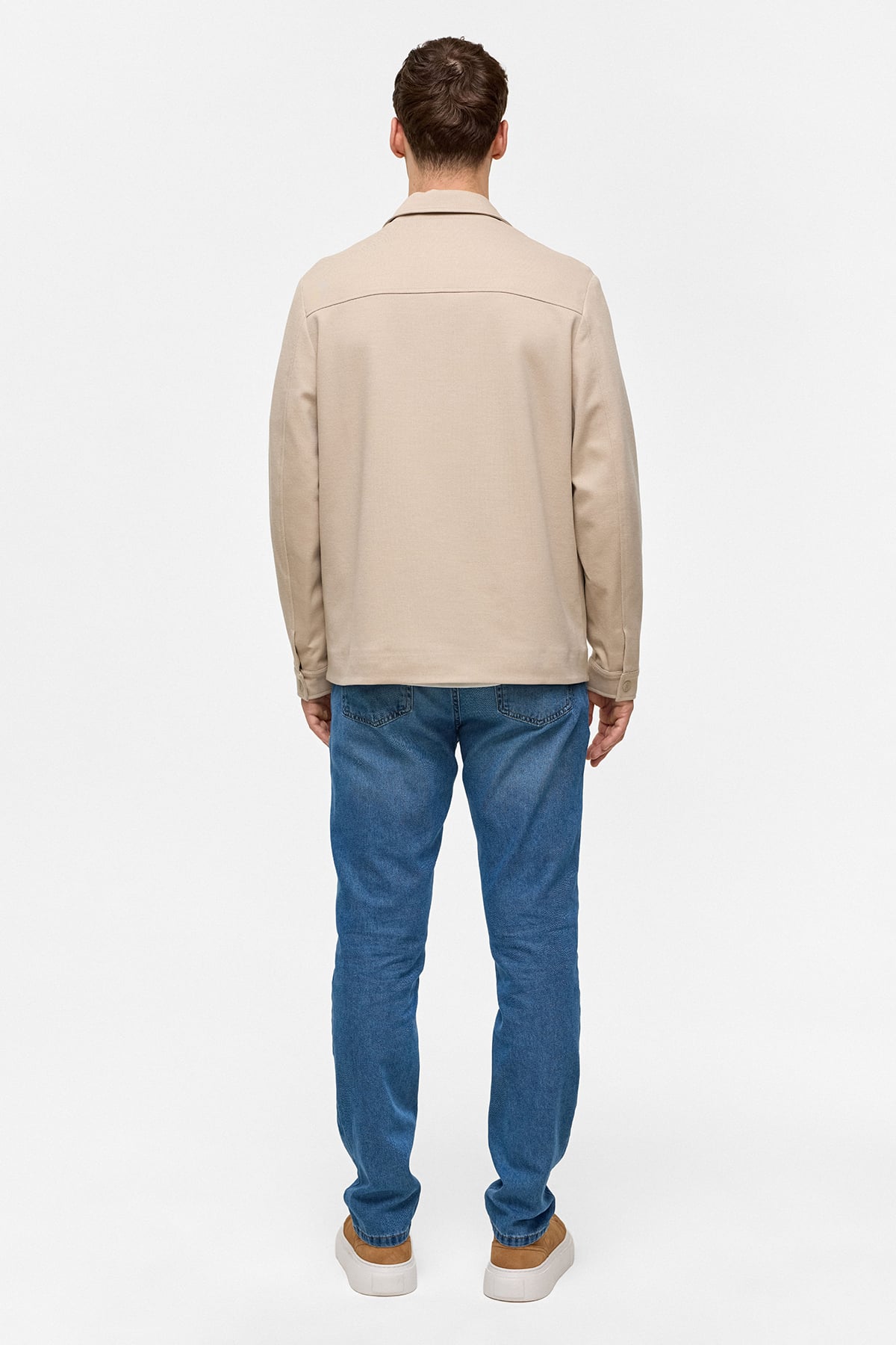 REGULAR FIT DIAGONEL JAKARLI ÖRME MONT