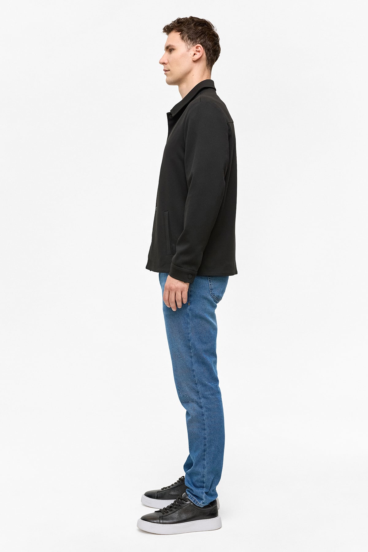 REGULAR FIT DIAGONEL JAKARLI ÖRME MONT