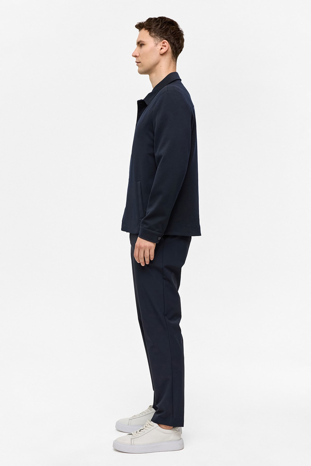 REGULAR FIT DIAGONEL JAKARLI ÖRME MONT