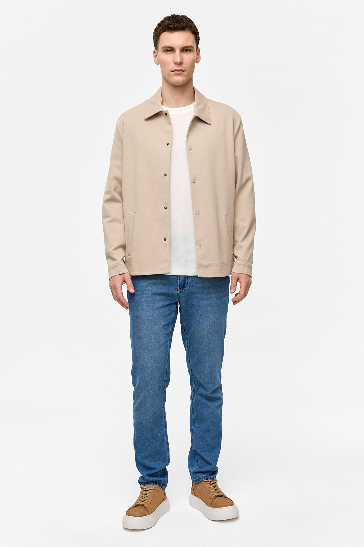 REGULAR FIT DIAGONEL JAKARLI ÖRME MONT