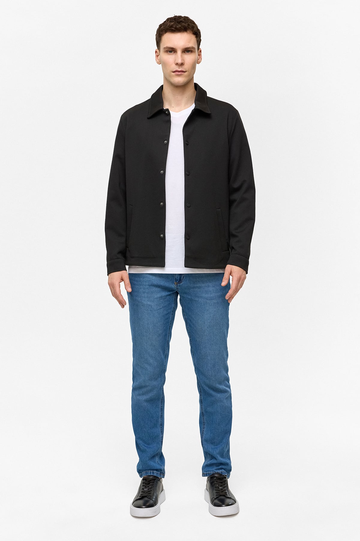 REGULAR FIT DIAGONEL JAKARLI ÖRME MONT