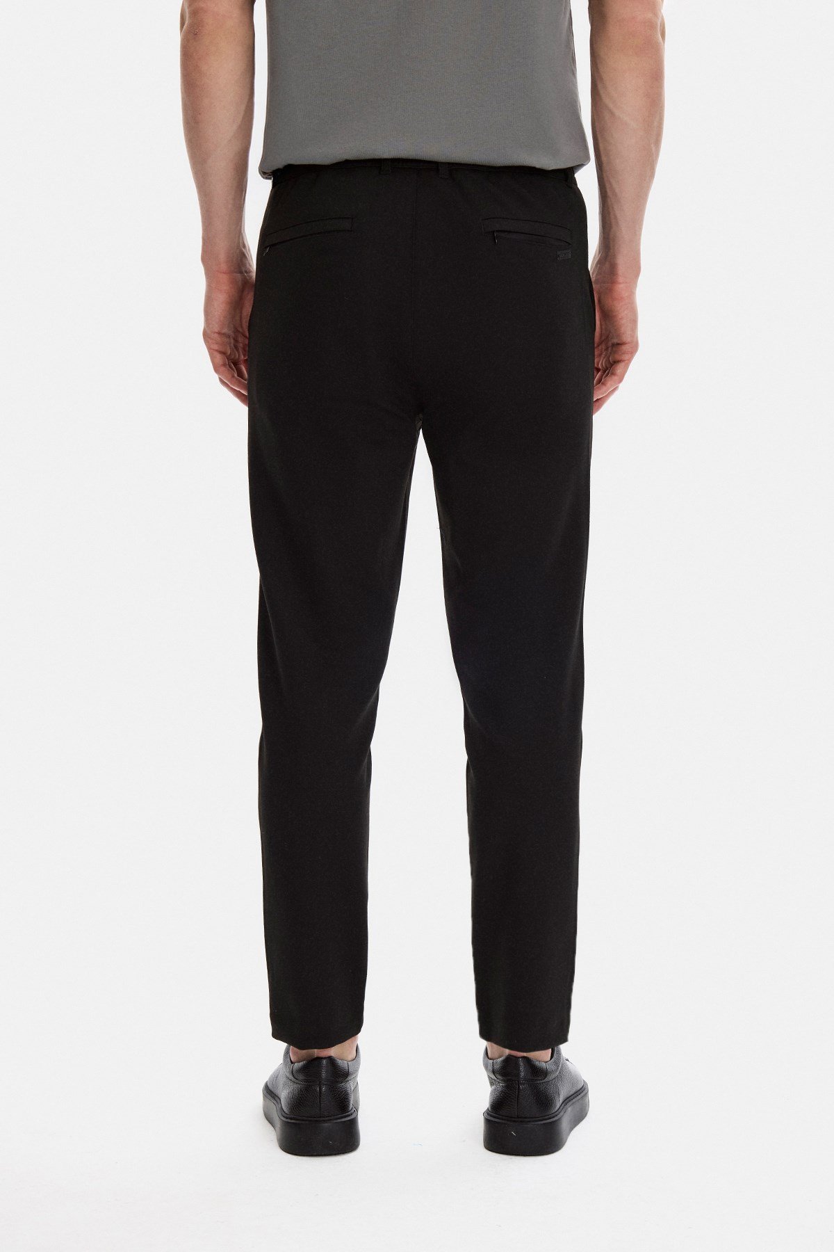 REGULAR FIT DIAGONEL JAKARLI ÖRME PANTOLON