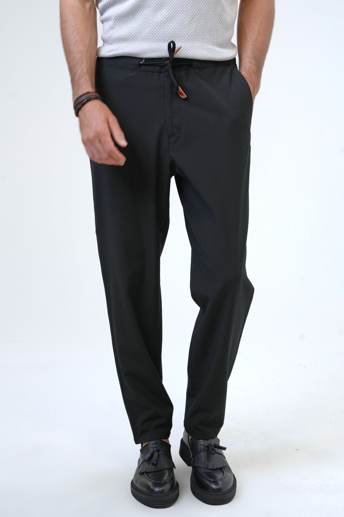 REGULAR FIT DOKUMA JOGGER PANTOLON