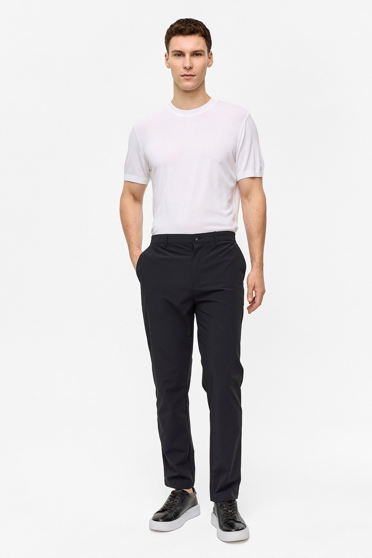 REGULAR FIT DOKUMA PANTOLON