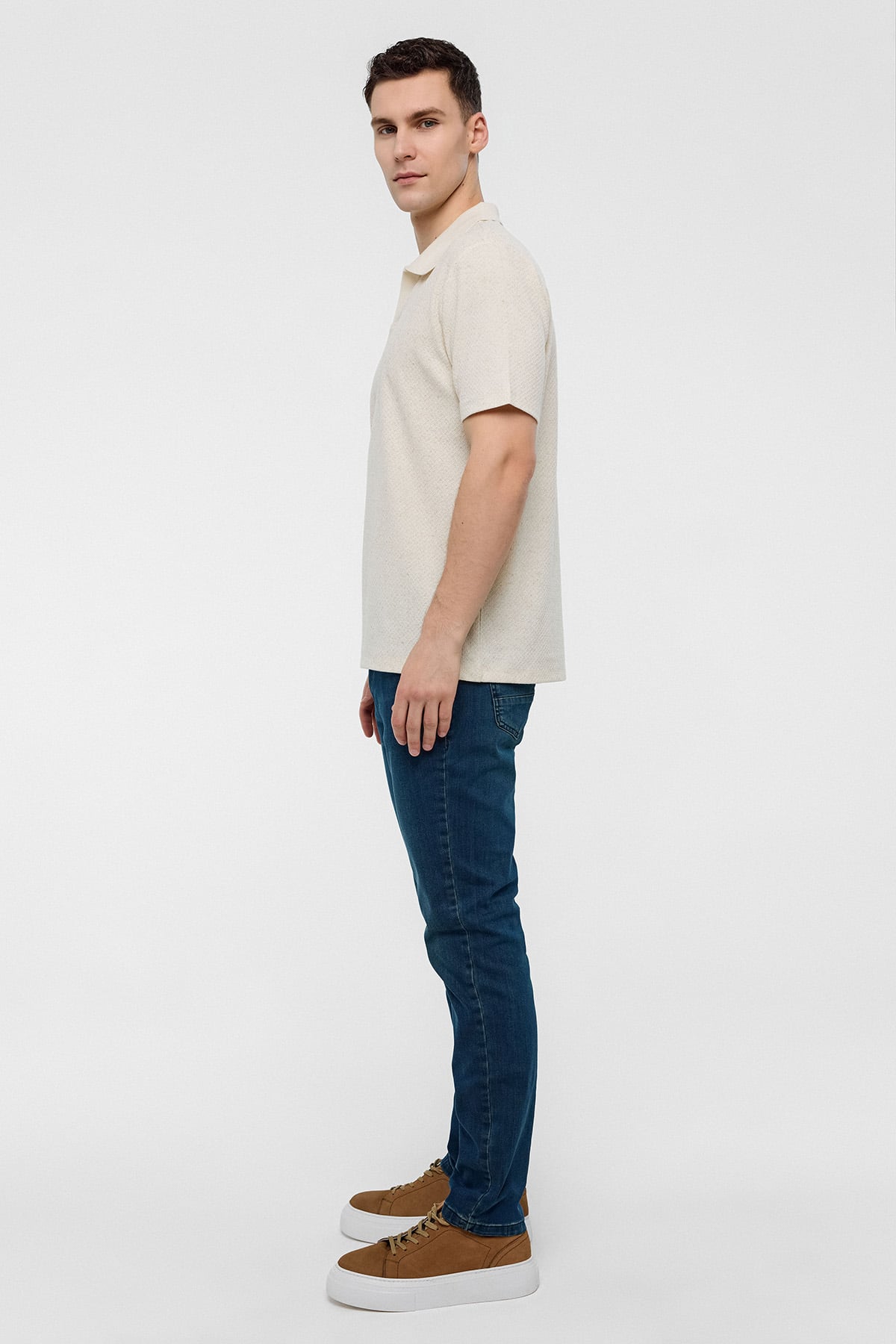 REGULAR FIT DÜĞMESİZ POLO YAKA TSHIRT