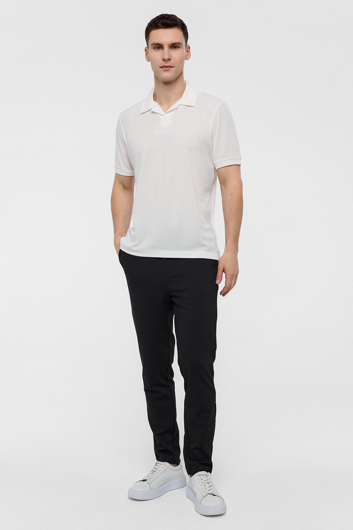 REGULAR FIT DÜĞMESİZ POLO YAKA TSHIRT