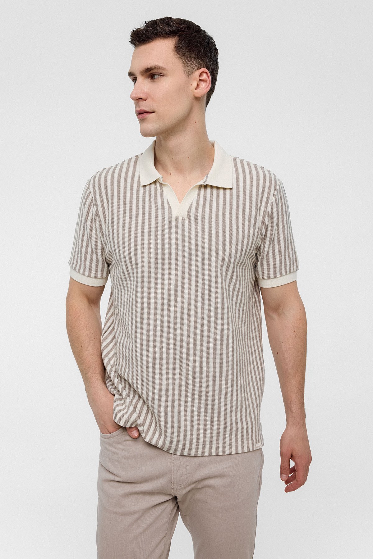 REGULAR FIT DÜĞMESİZ POLO YAKA TSHIRT