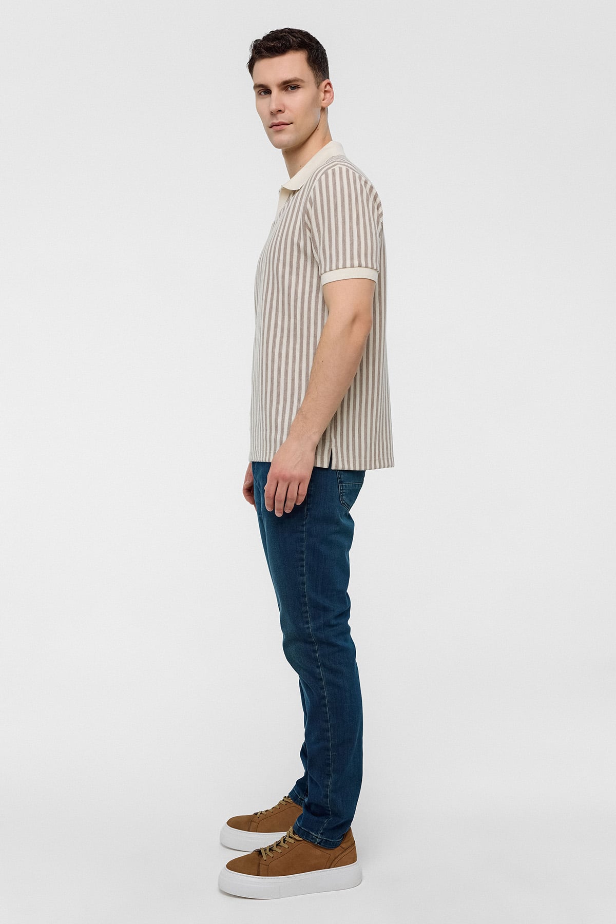 REGULAR FIT DÜĞMESİZ POLO YAKA TSHIRT
