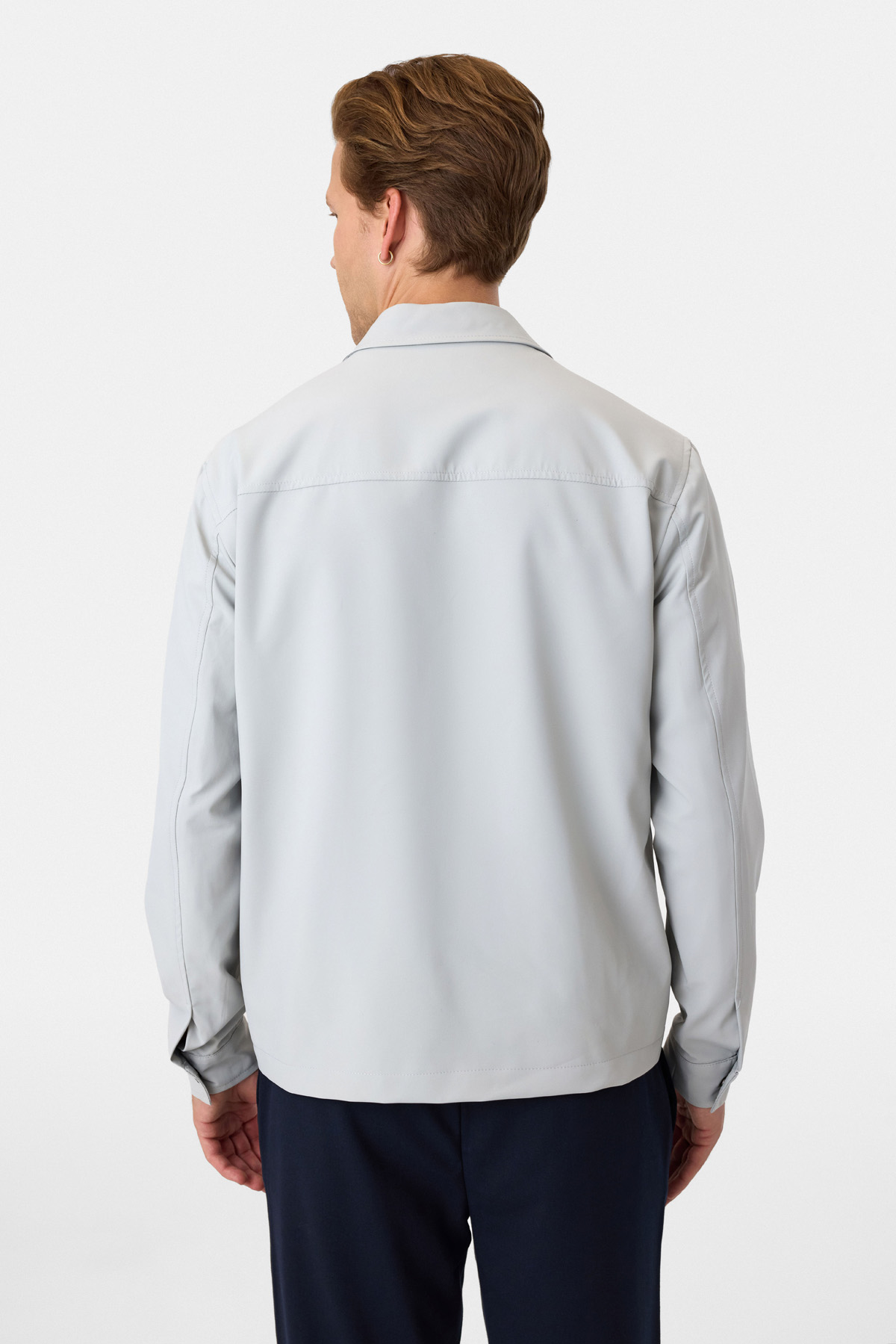 Regular Fit Fermuarlı Taş Rengi Mont