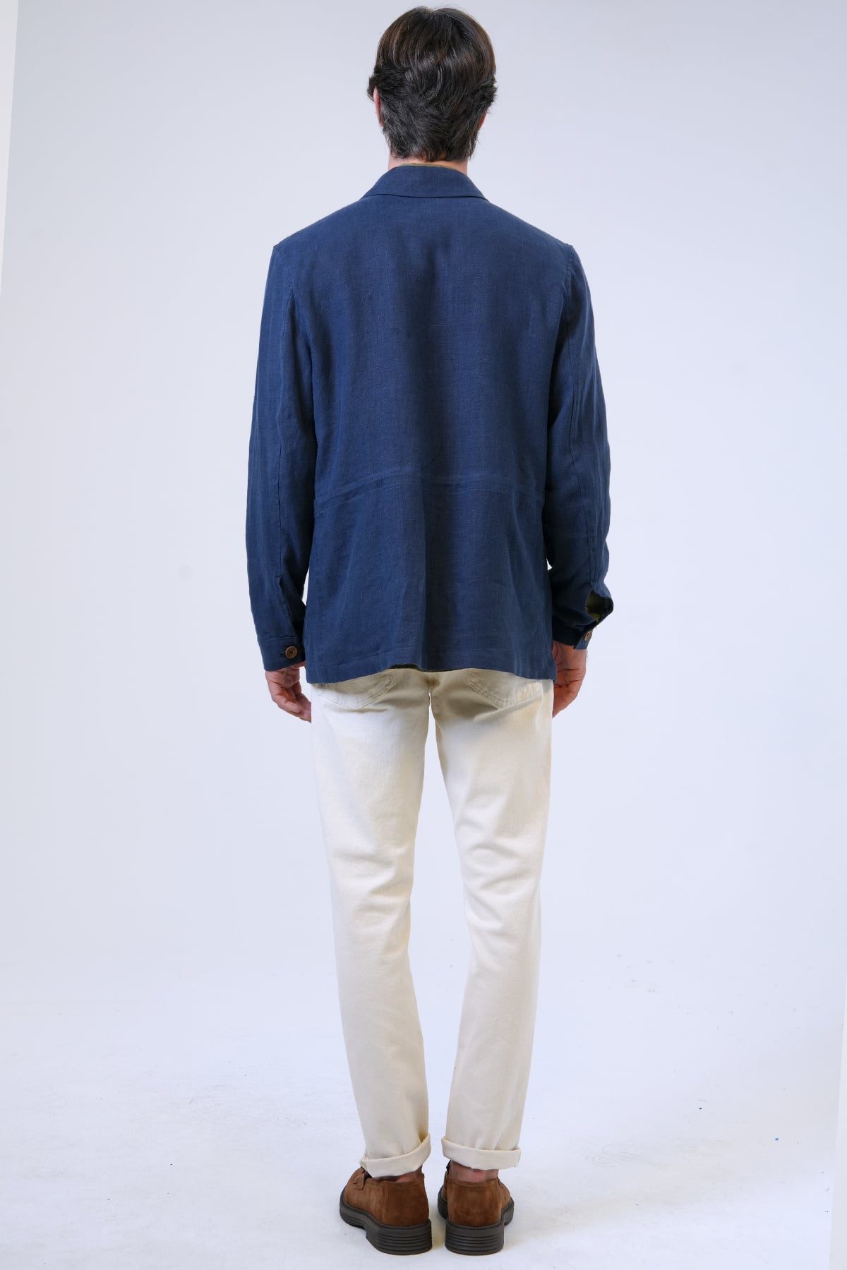 REGULAR FIT KETEN DOKUMA CEKET