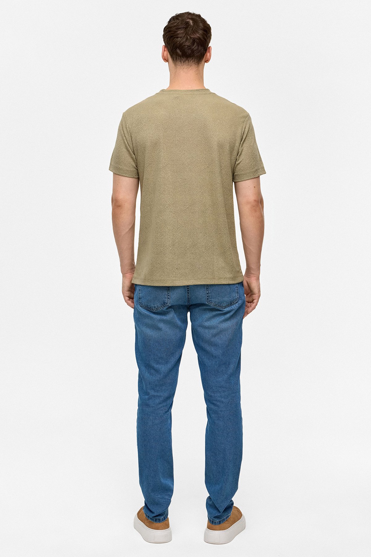 REGULAR FIT KISA KOL TSHIRT