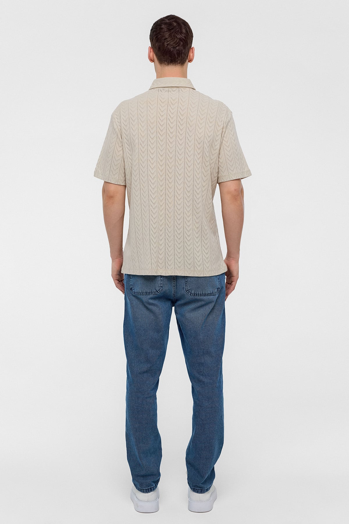 REGULAR FIT ÖRME GÖMLEK