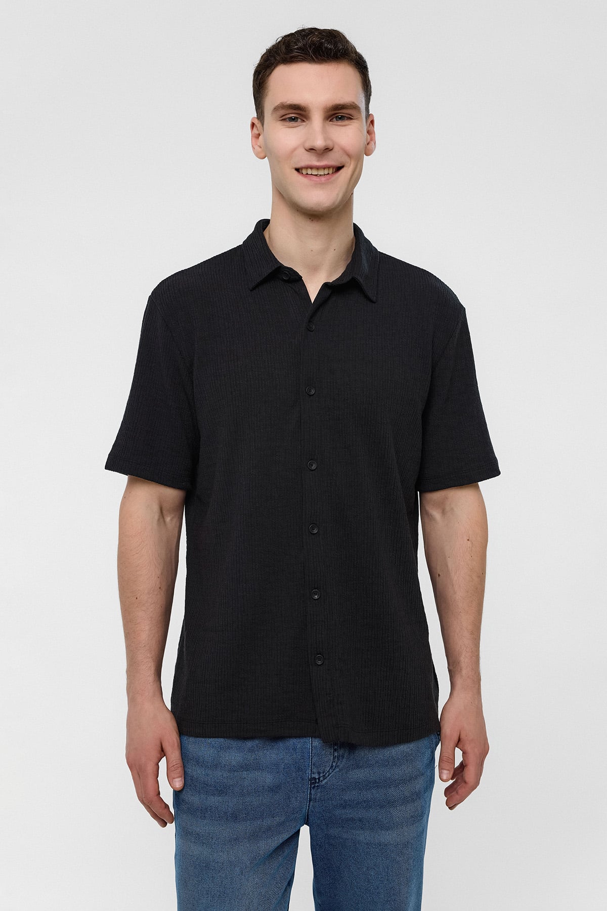 REGULAR FIT ÖRME GÖMLEK