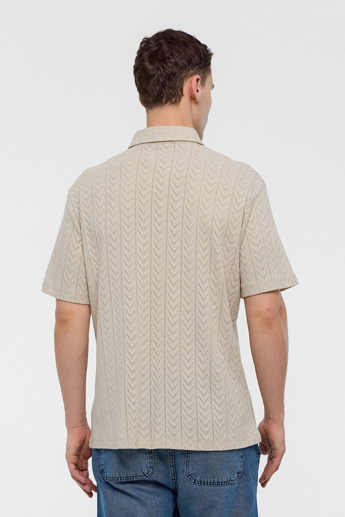 REGULAR FIT ÖRME GÖMLEK