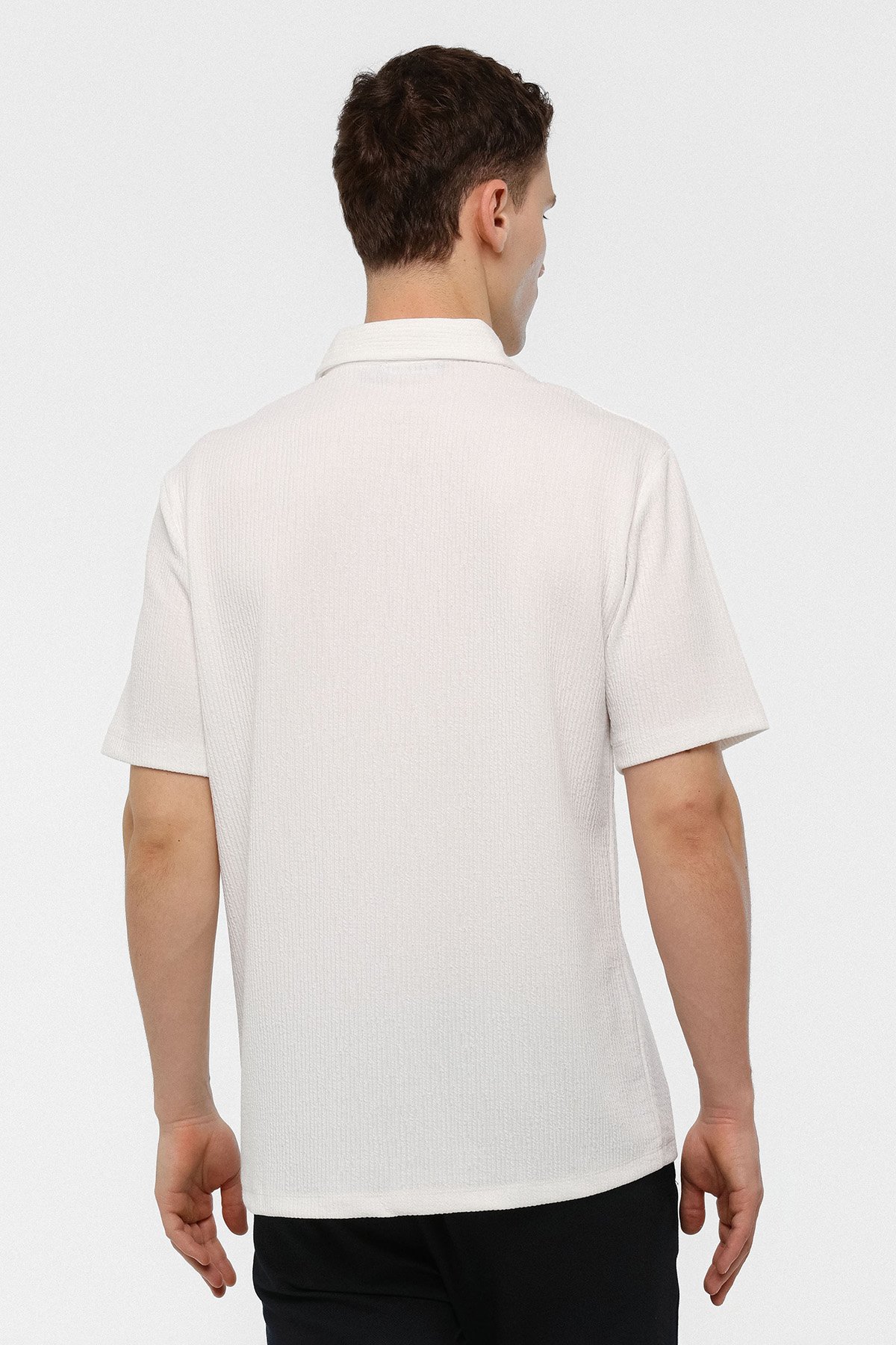 REGULAR FIT ÖRME KISA KOL GÖMLEK