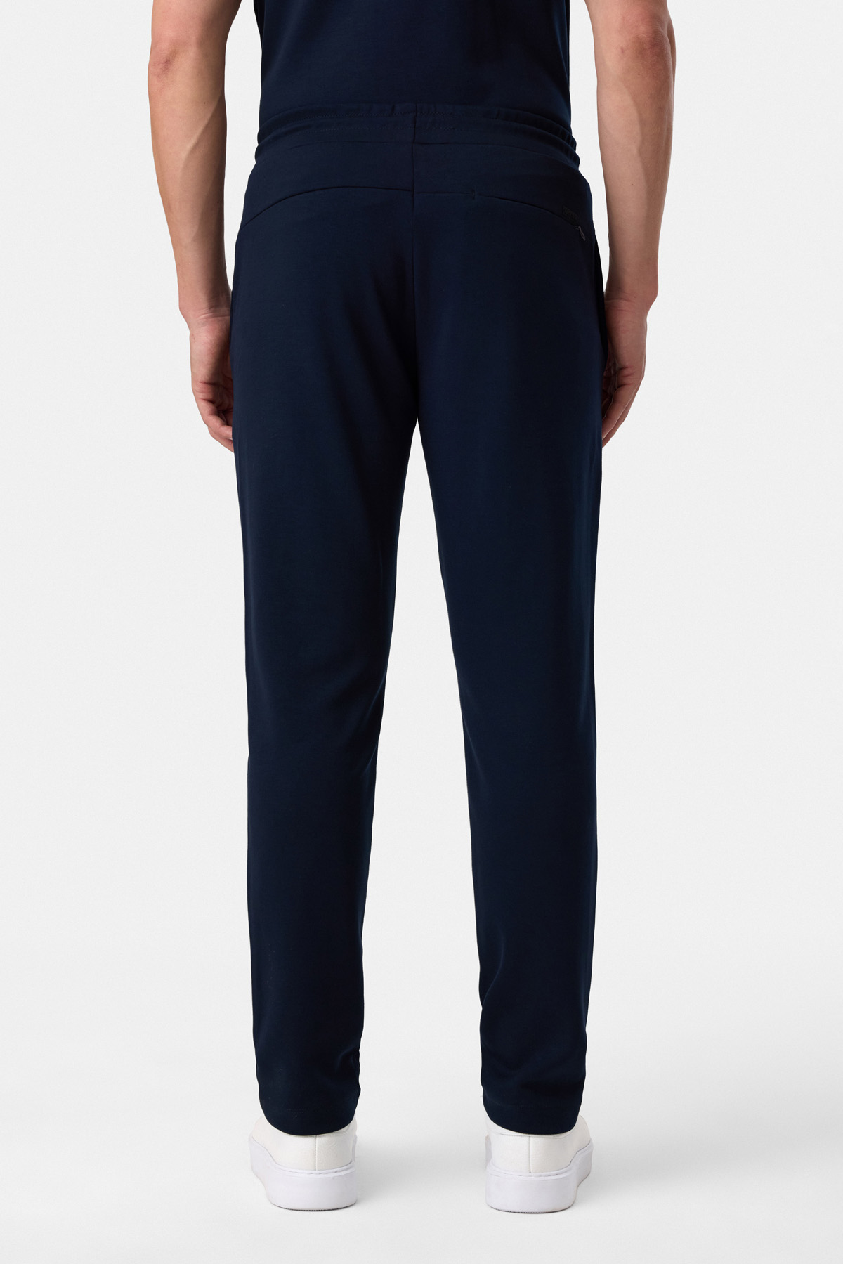 Regular Fit Örme Lacivert Jogger Pantolon
