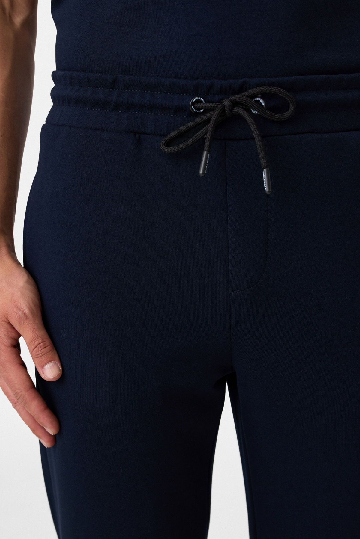 Regular Fit Örme Lacivert Jogger Pantolon
