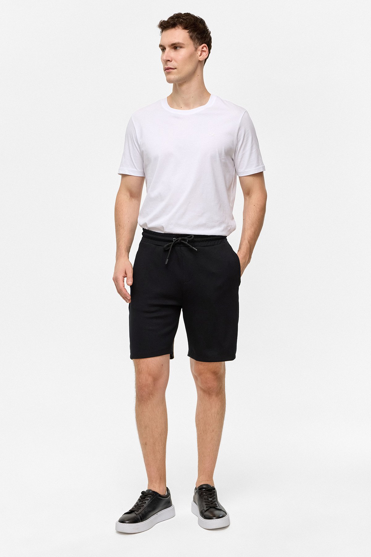 REGULAR FIT ÖRME ŞORT