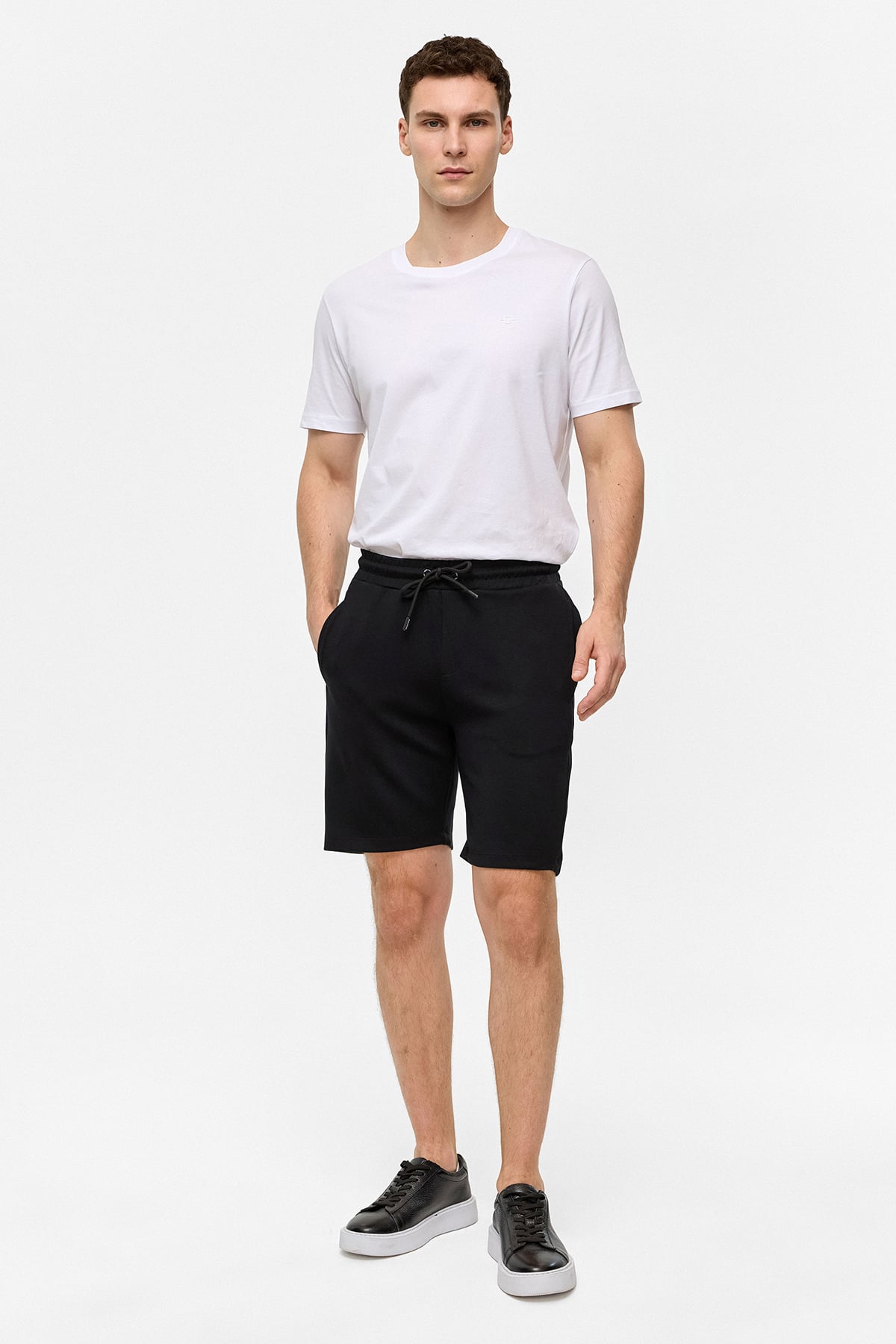 REGULAR FIT ÖRME ŞORT