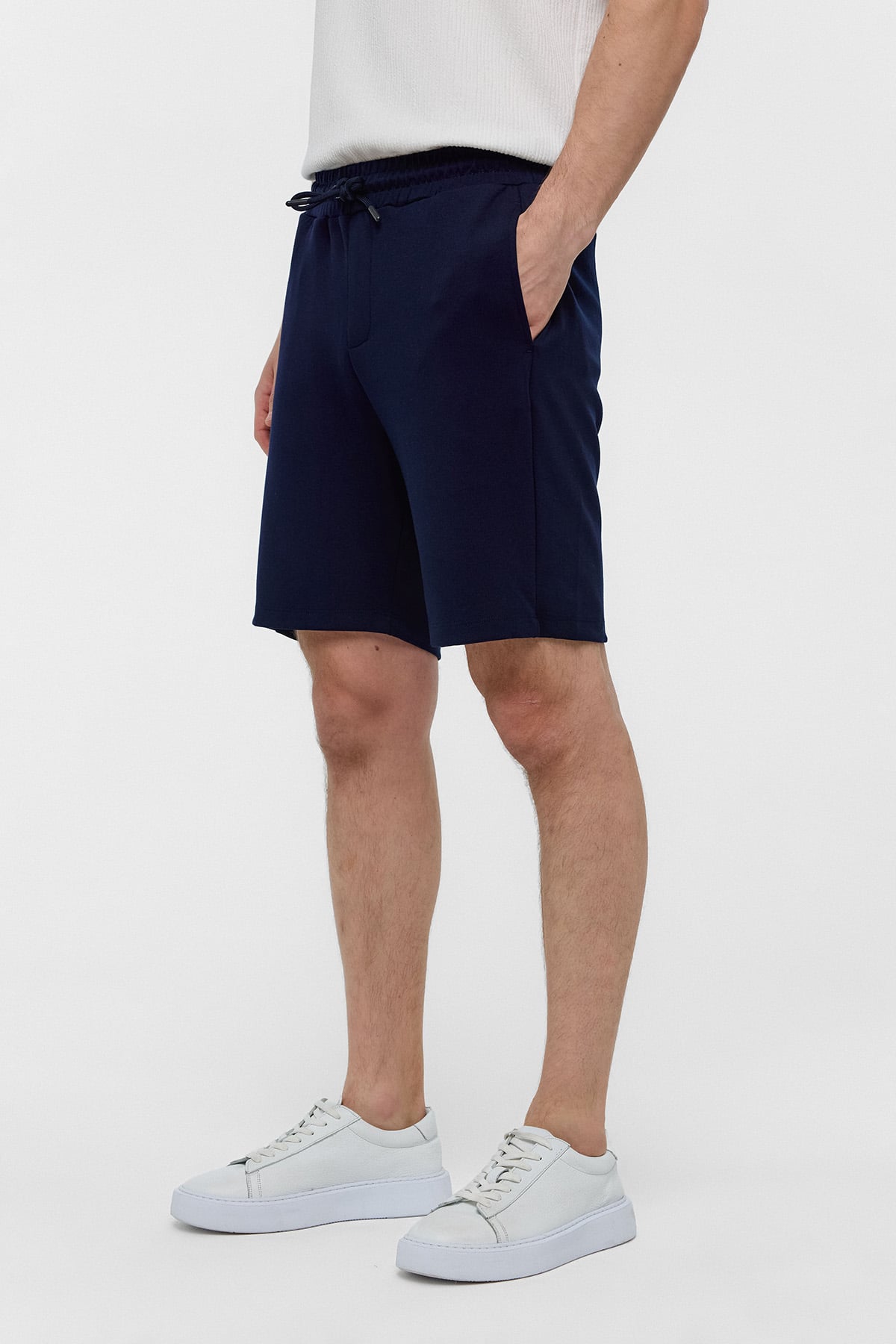 REGULAR FIT ÖRME ŞORT