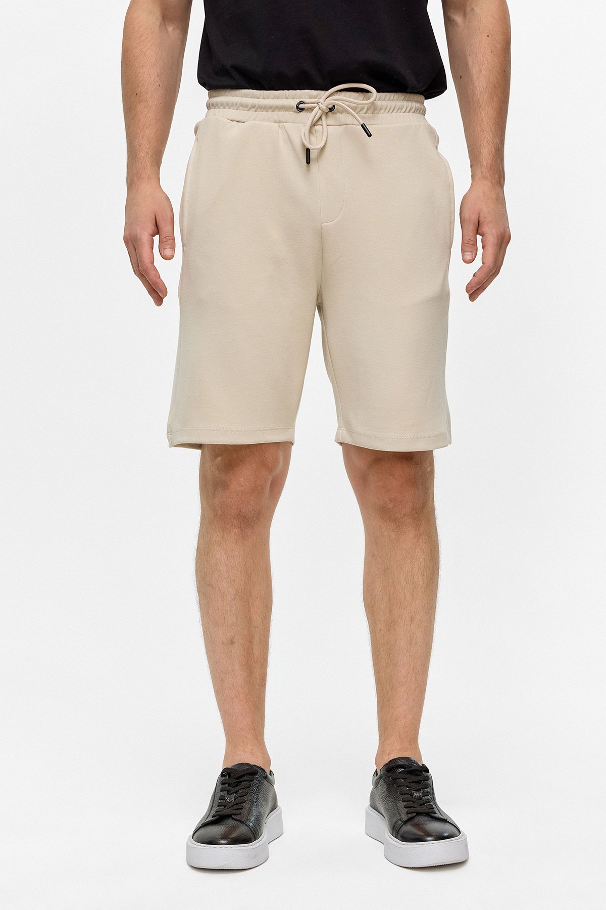 REGULAR FIT ÖRME ŞORT