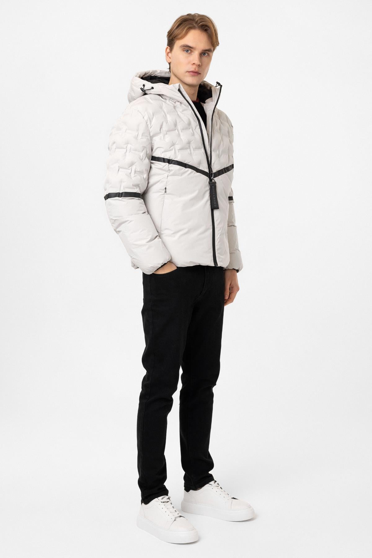 Regular Fit Puffer Kapüşon Yakalı Mont