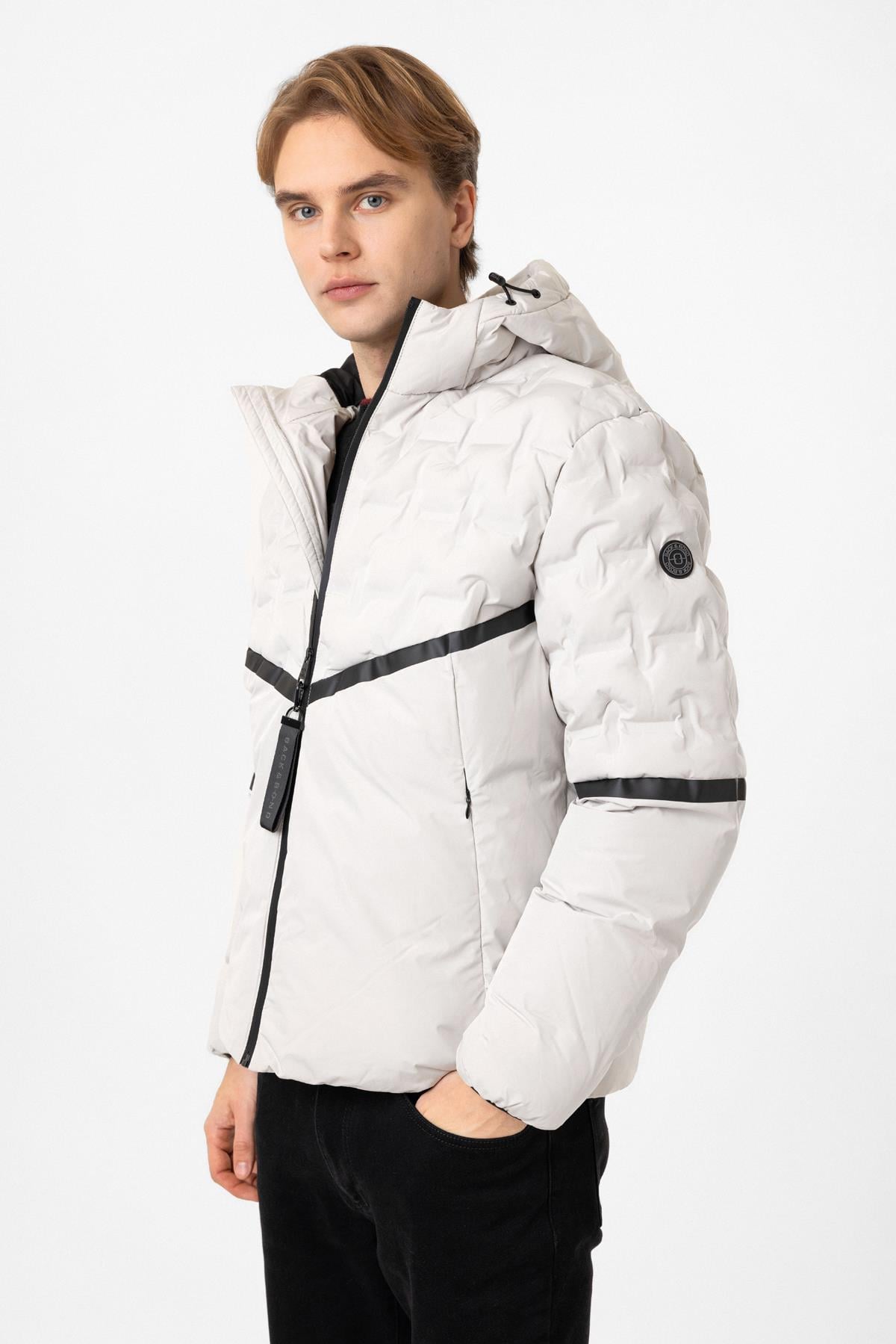 Regular Fit Puffer Kapüşon Yakalı Mont