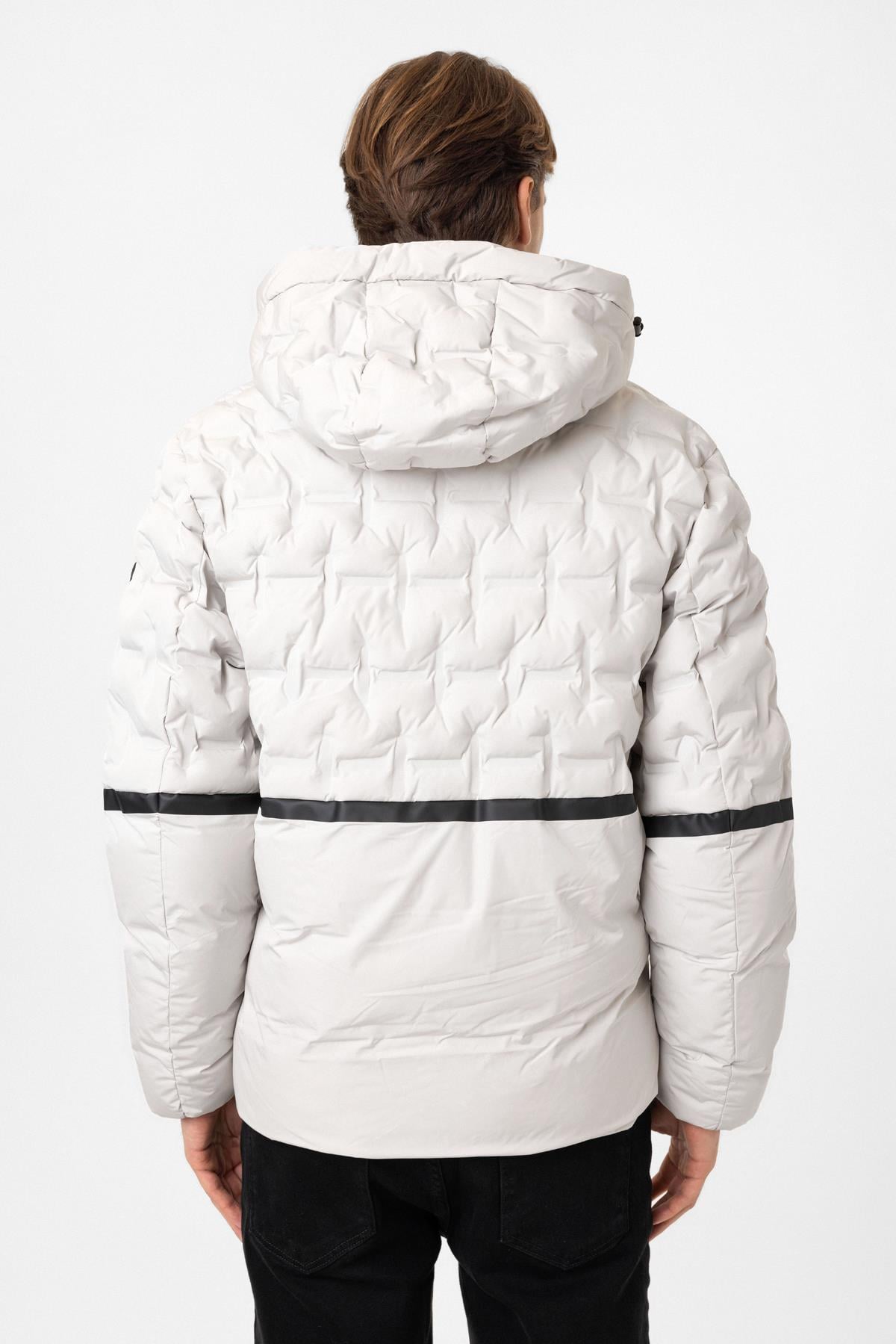 Regular Fit Puffer Kapüşon Yakalı Mont