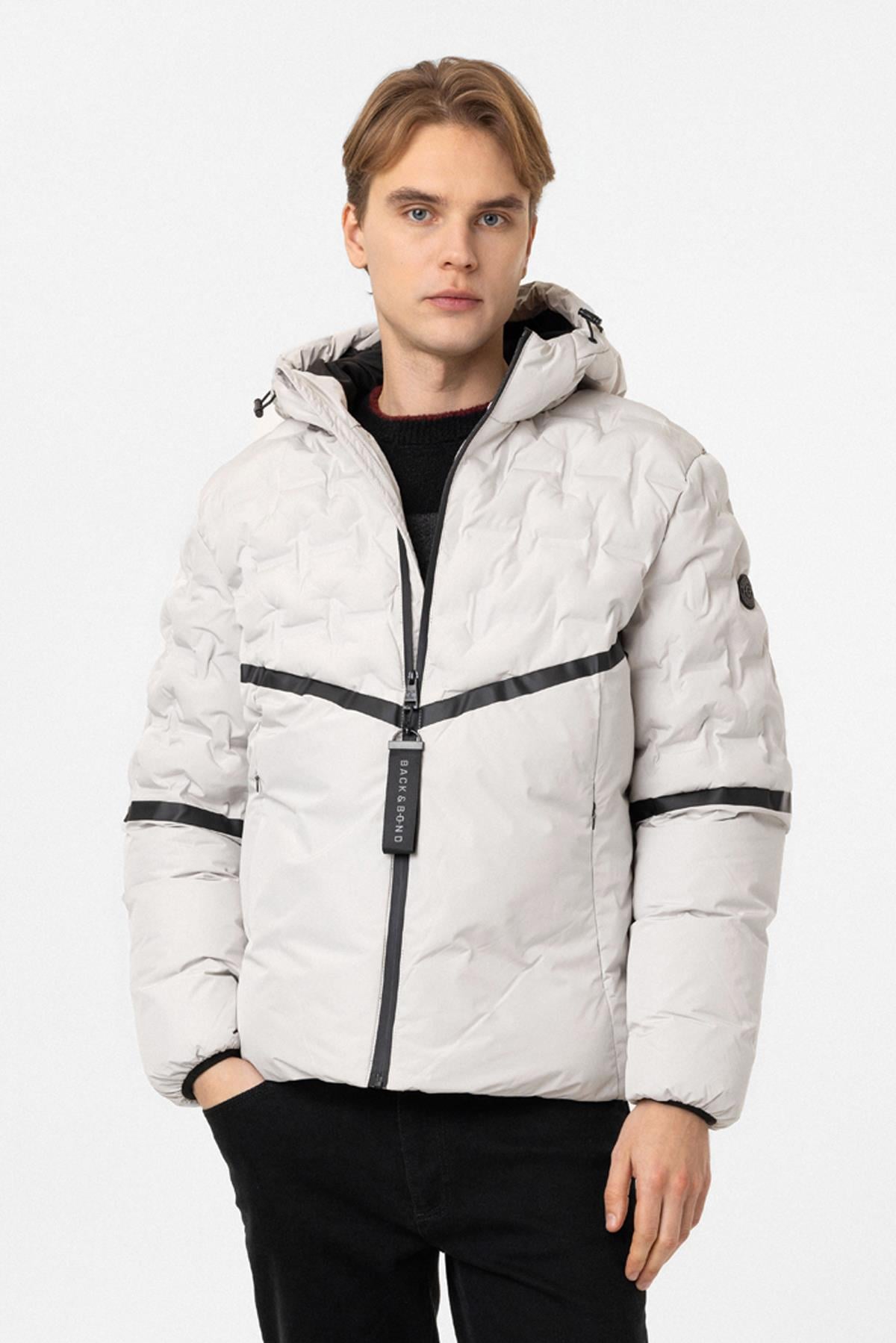 Regular Fit Puffer Kapüşon Yakalı Mont