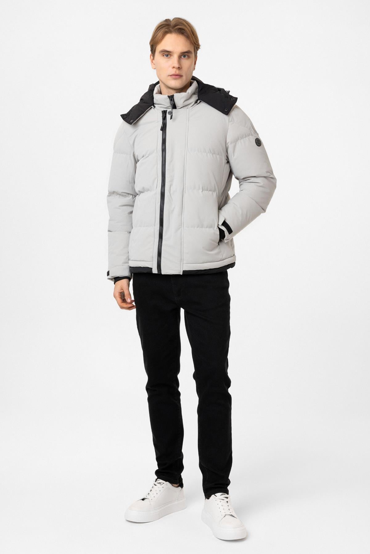 Regular Fit Puffer Kapüşonlu Mont