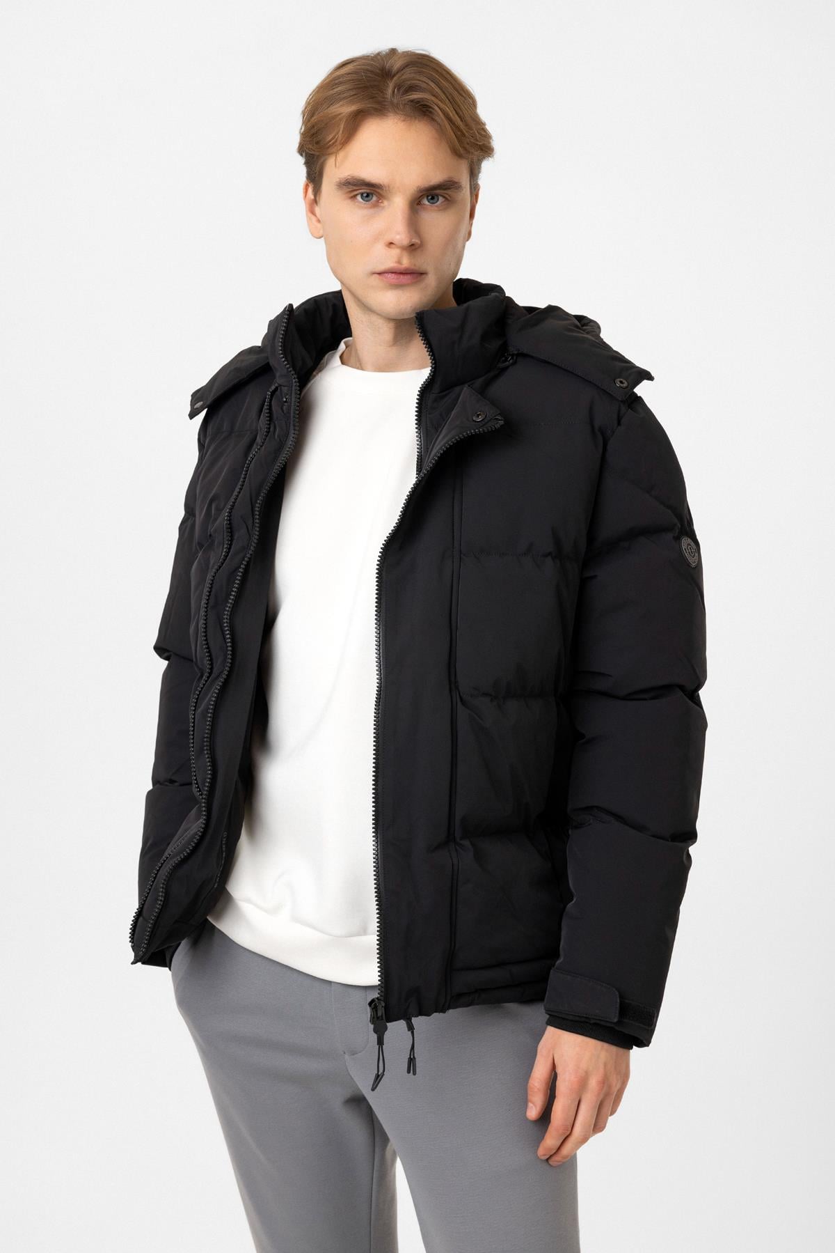 Regular Fit Puffer Kapüşonlu Mont