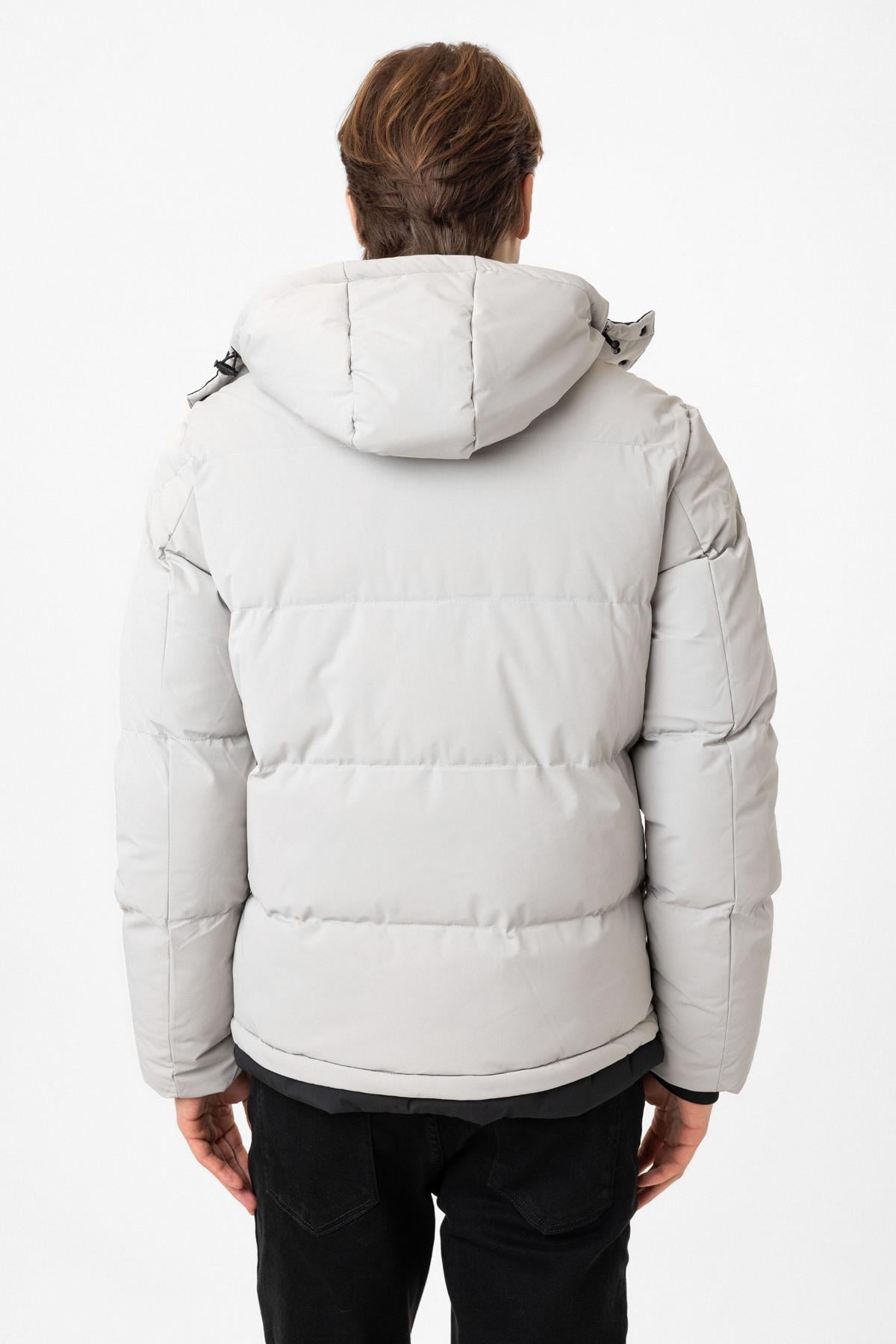 Regular Fit Puffer Kapüşonlu Mont