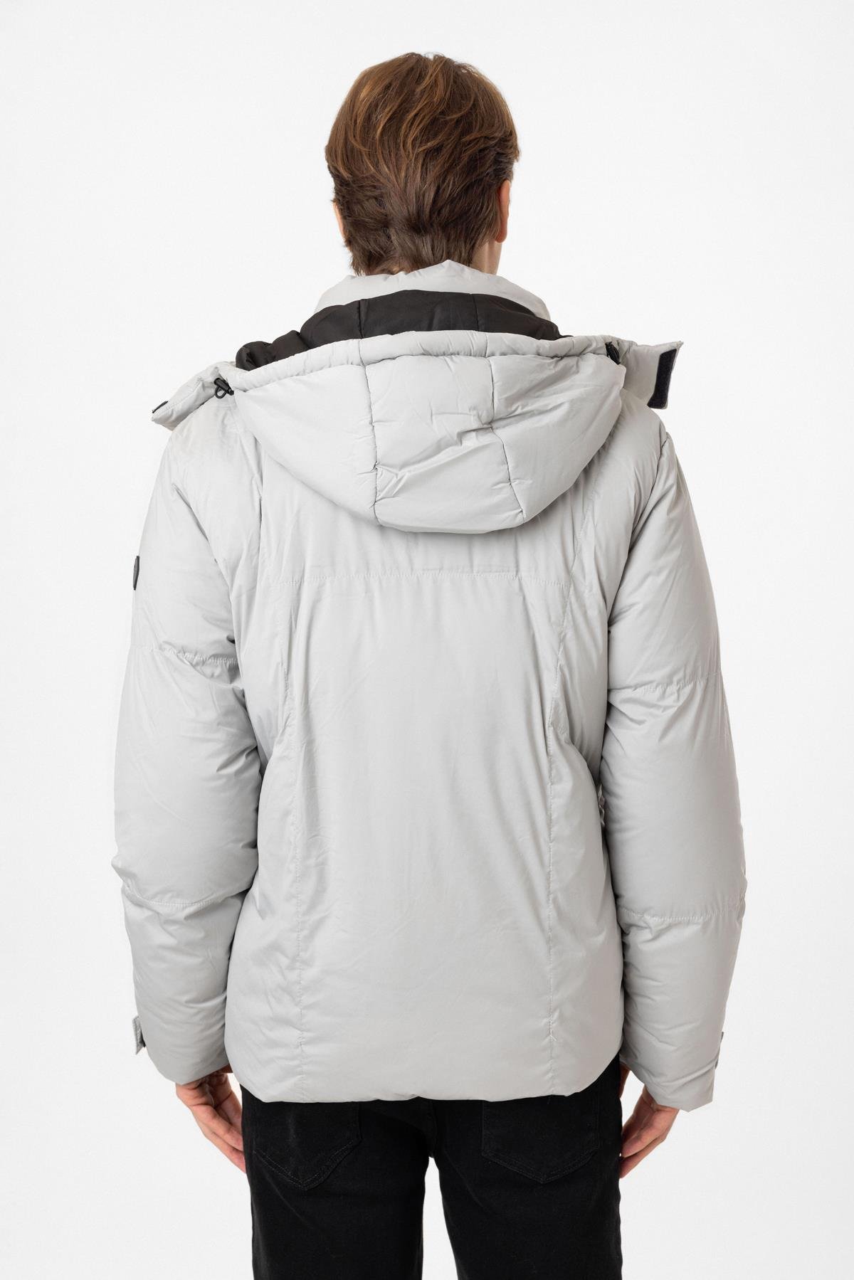 Regular Fit Puffer Kapüşonlu Mont