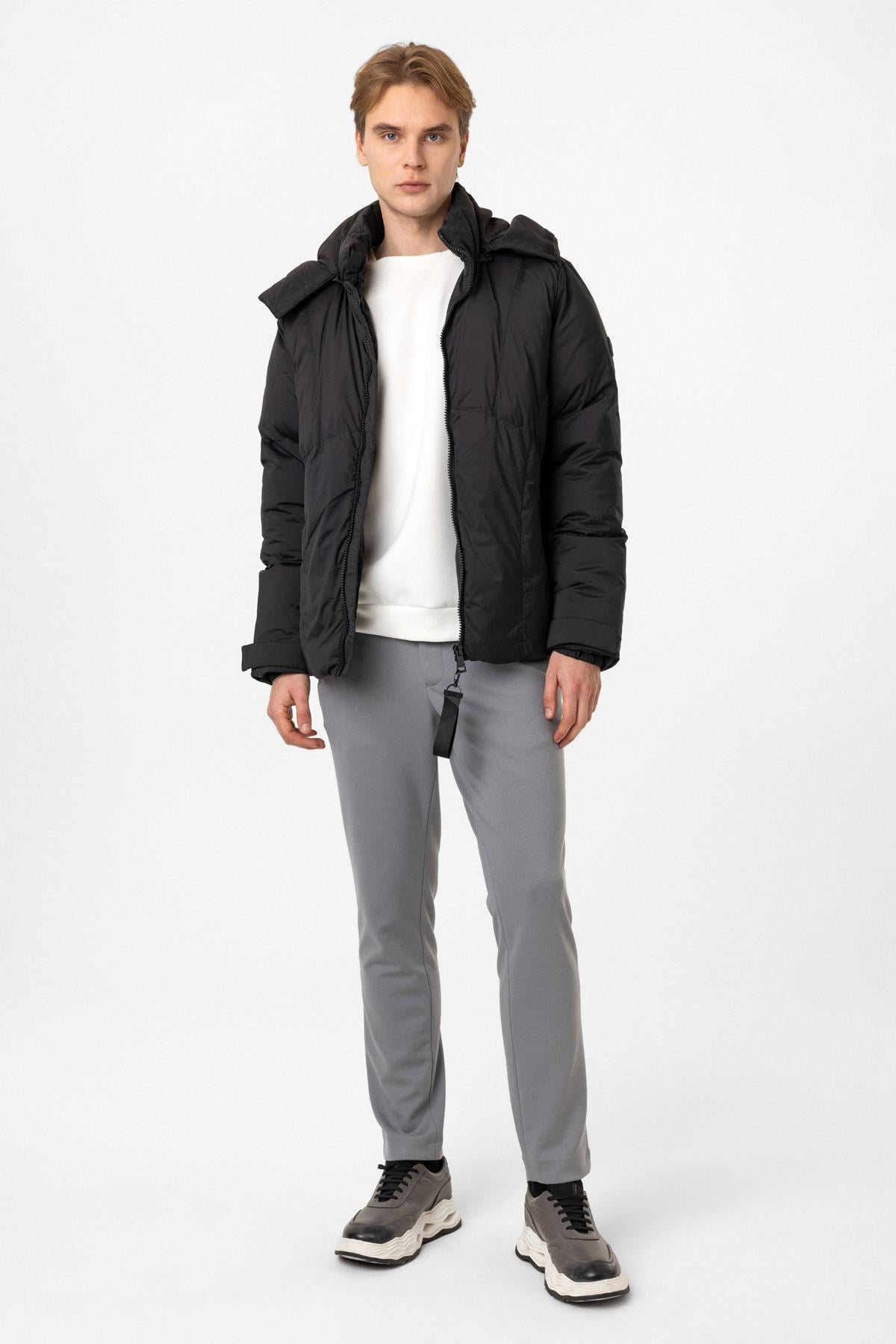 Regular Fit Puffer Kapüşonlu Mont