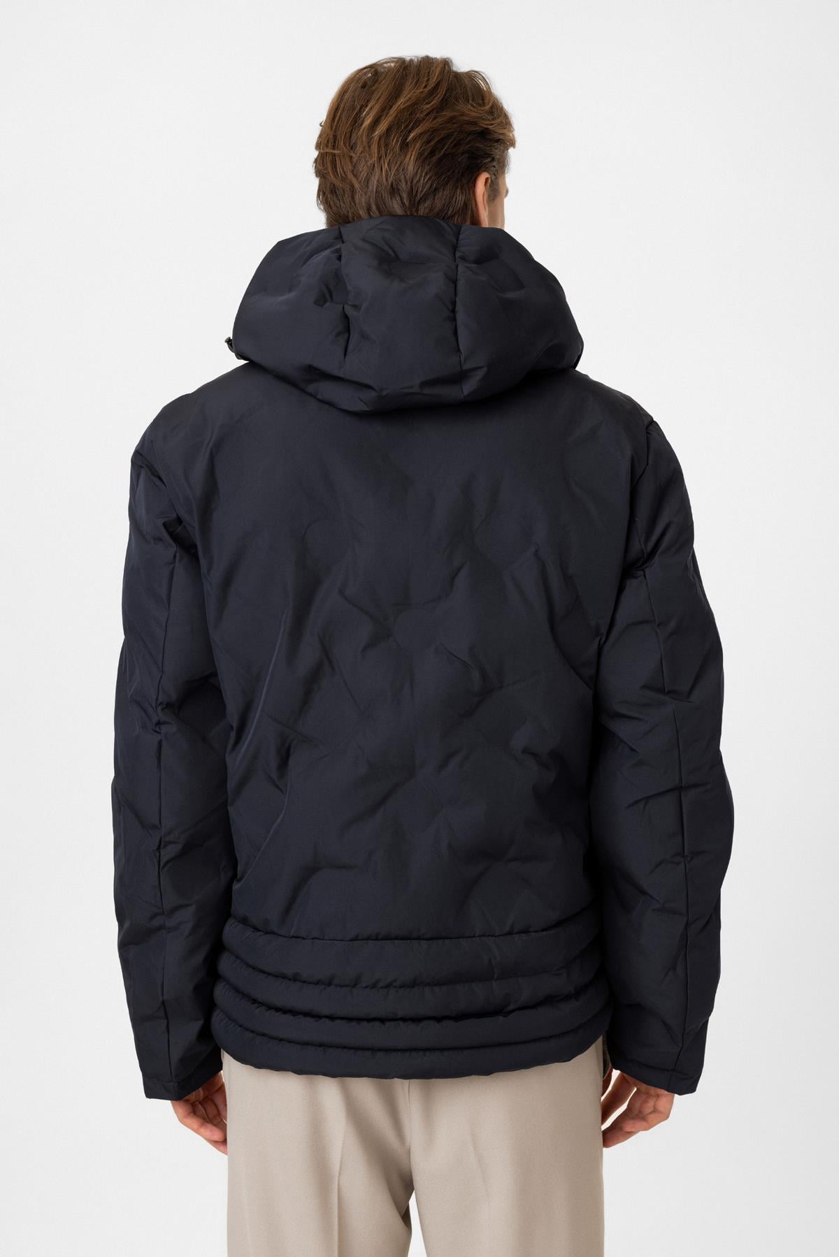Regular Fit Puffer Kapüşonlu Mont