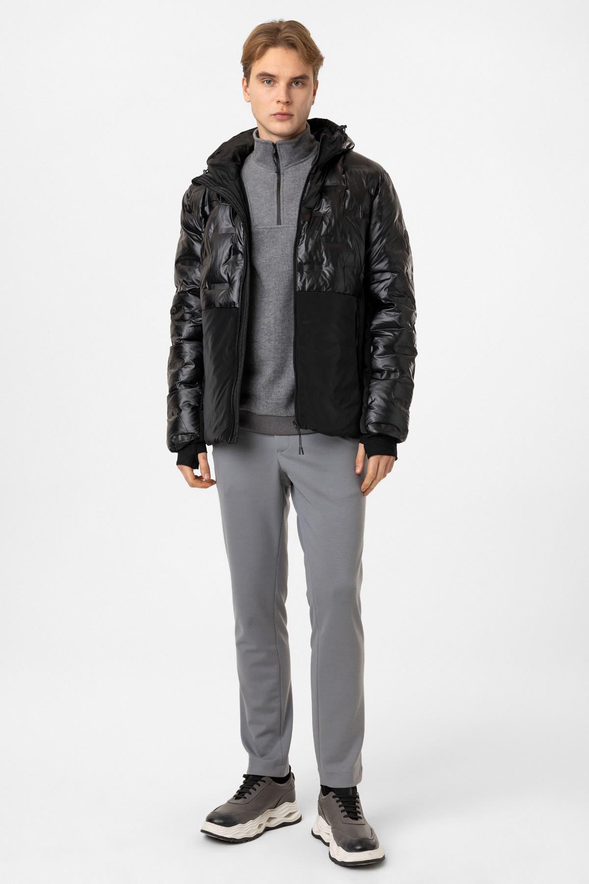 Regular Fit Puffer Kapüşonlu Mont