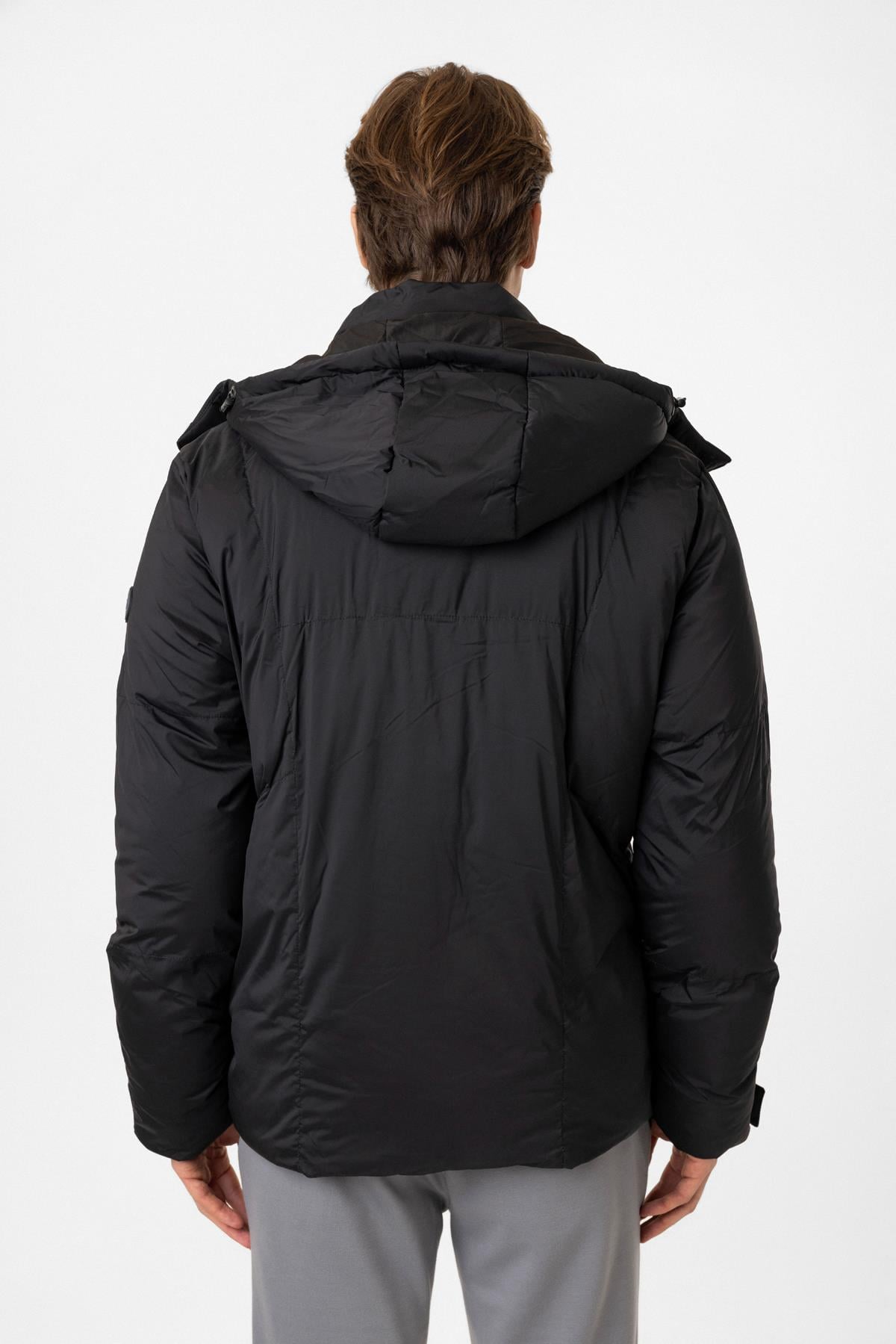 Regular Fit Puffer Kapüşonlu Mont