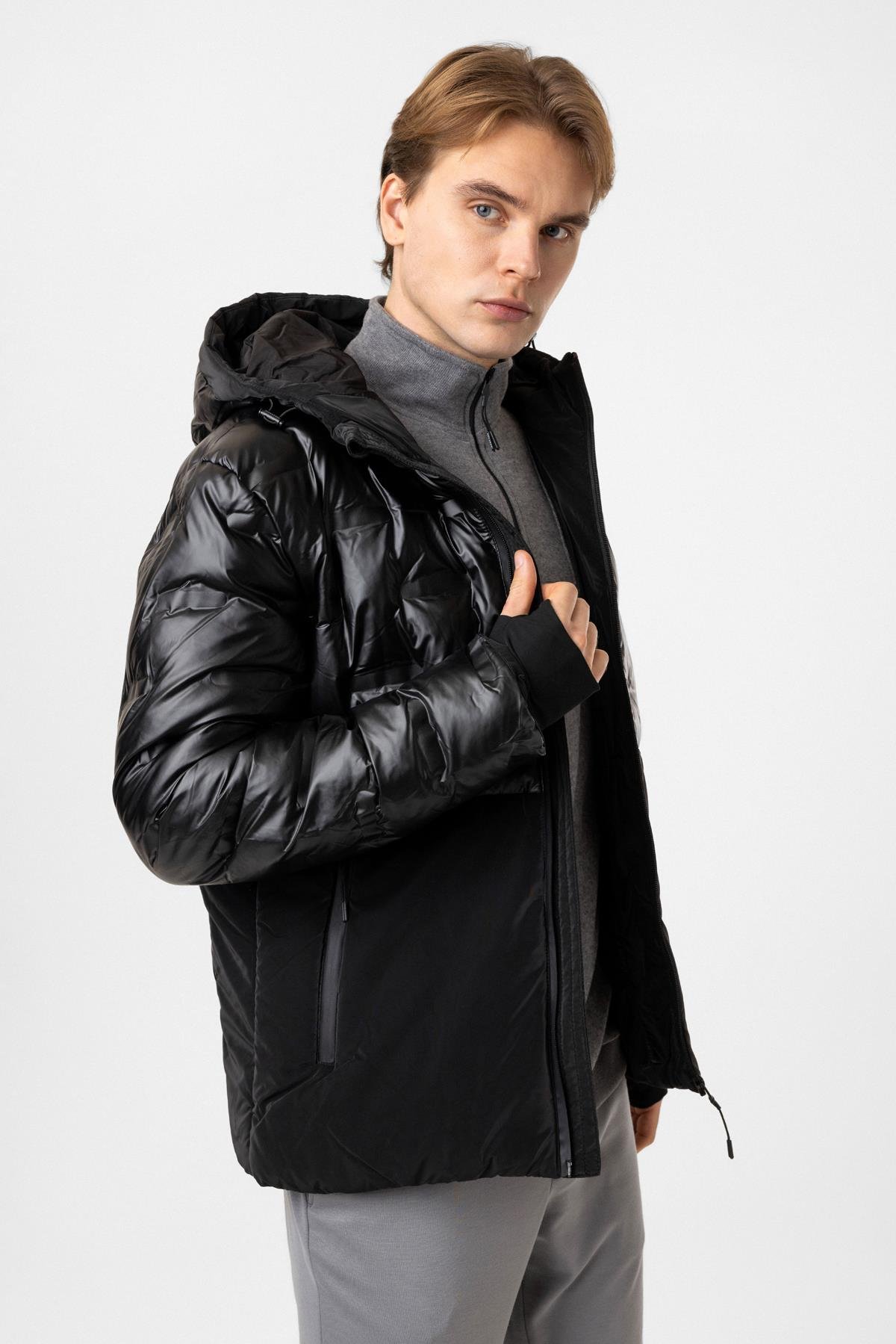 Regular Fit Puffer Kapüşonlu Mont